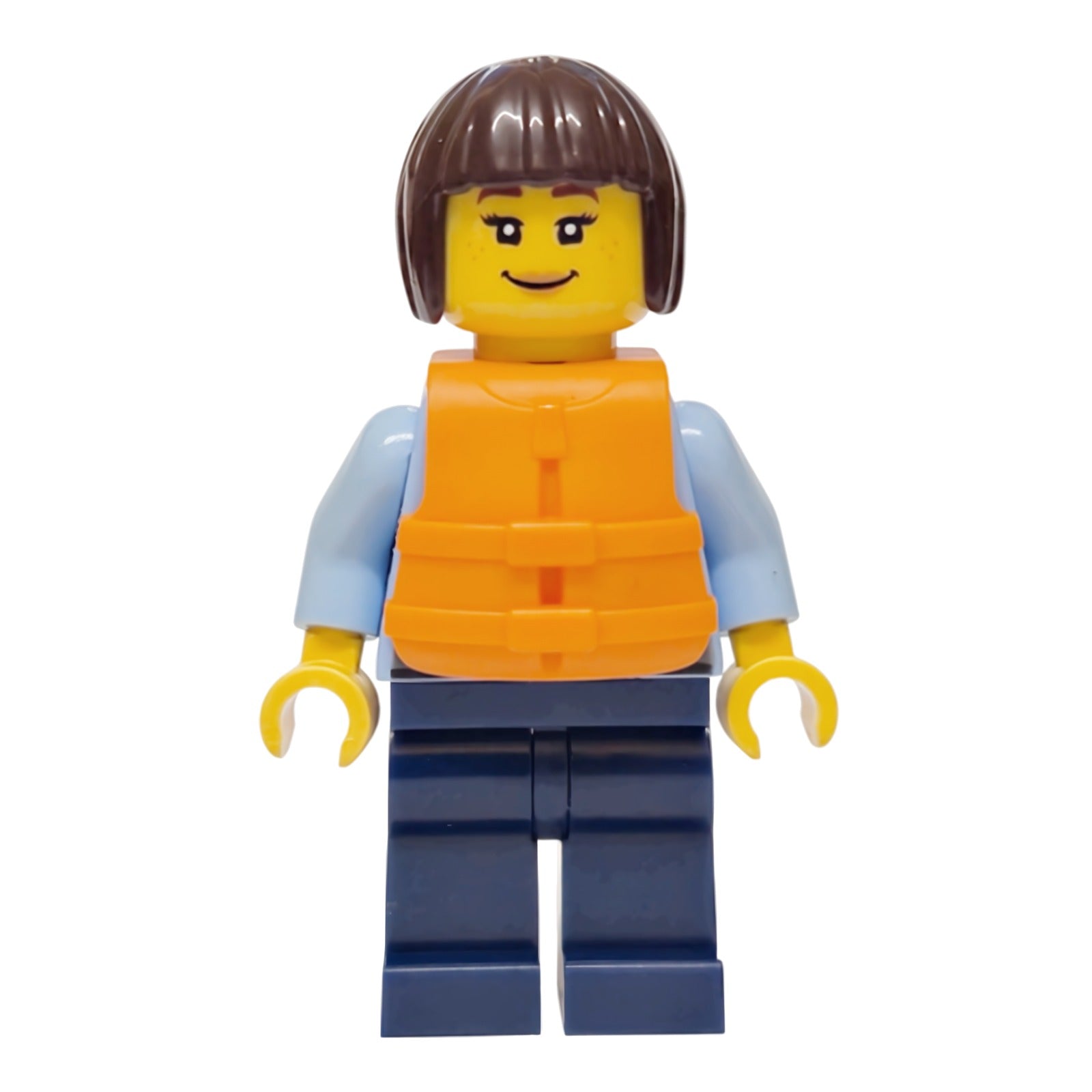 LEGO Minifigur Police - City Officer Female, Bright Light Blue (cty1923)