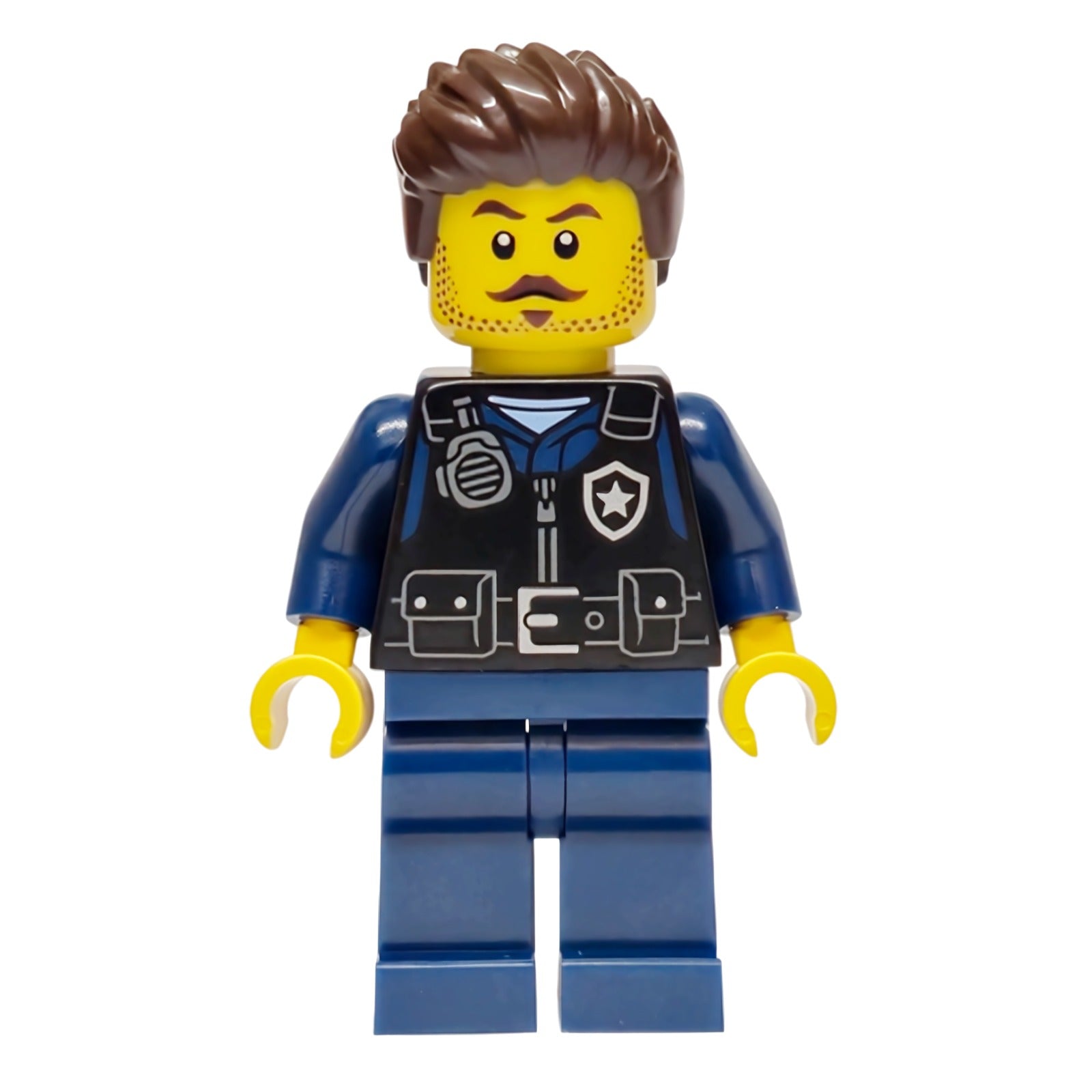 LEGO Minifigur Police - City Officer Male, Black Safety Vest with (cty1968)