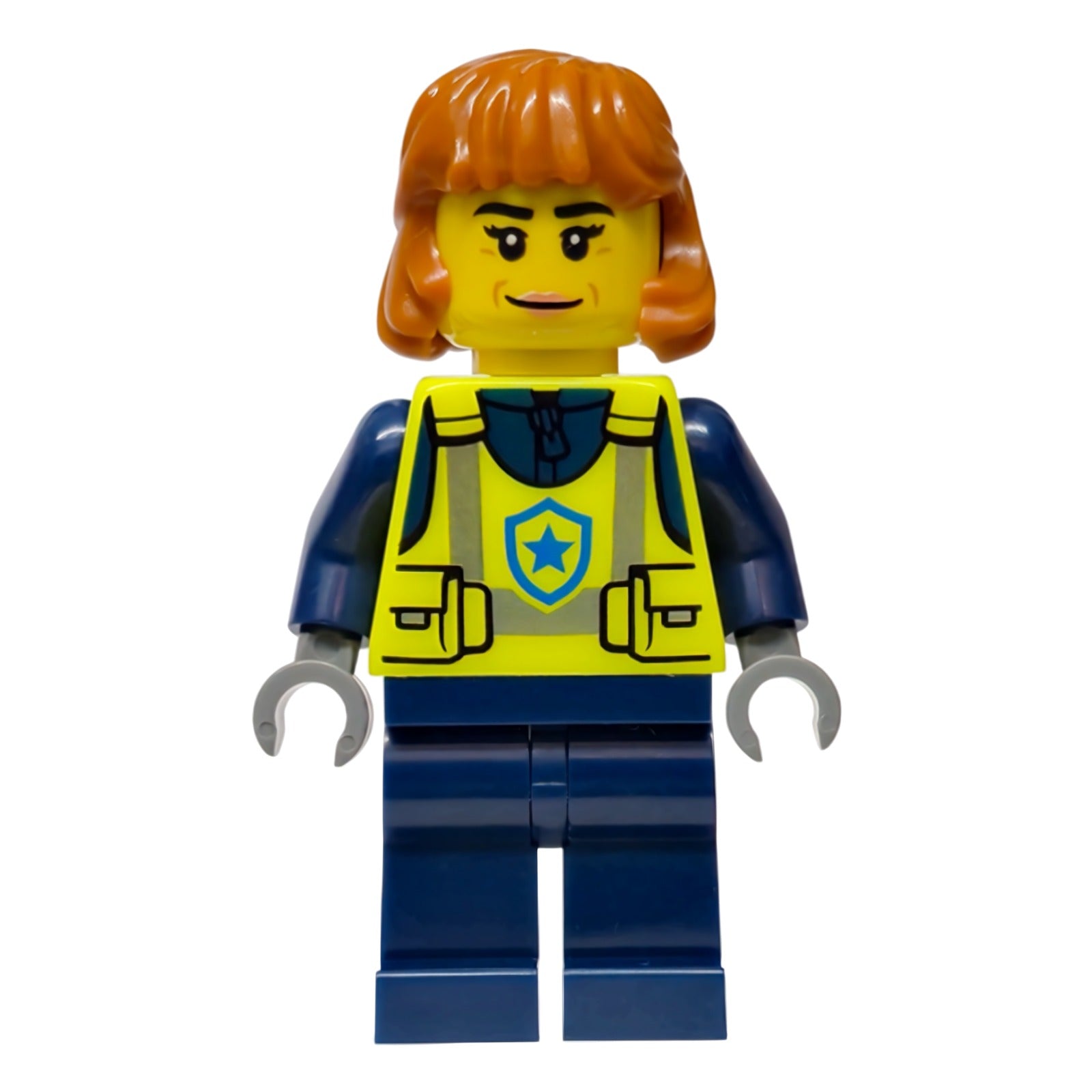 LEGO Minifigur Police - City Officer Female, Neon Yellow Safety Vest (cty1990)