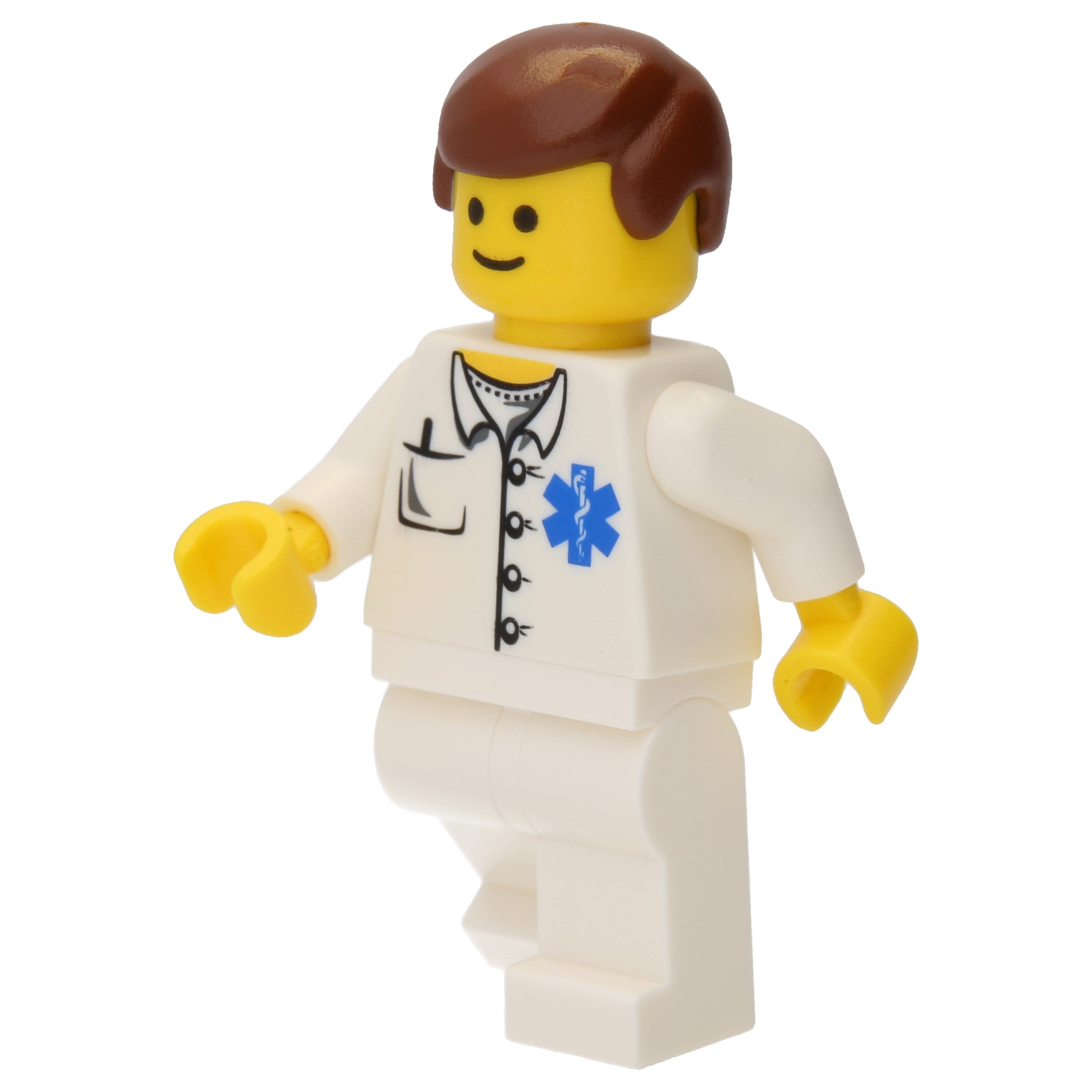 LEGO Minifigur Town Doctor EMT Star of Life Button Shirt (doc027) – neu