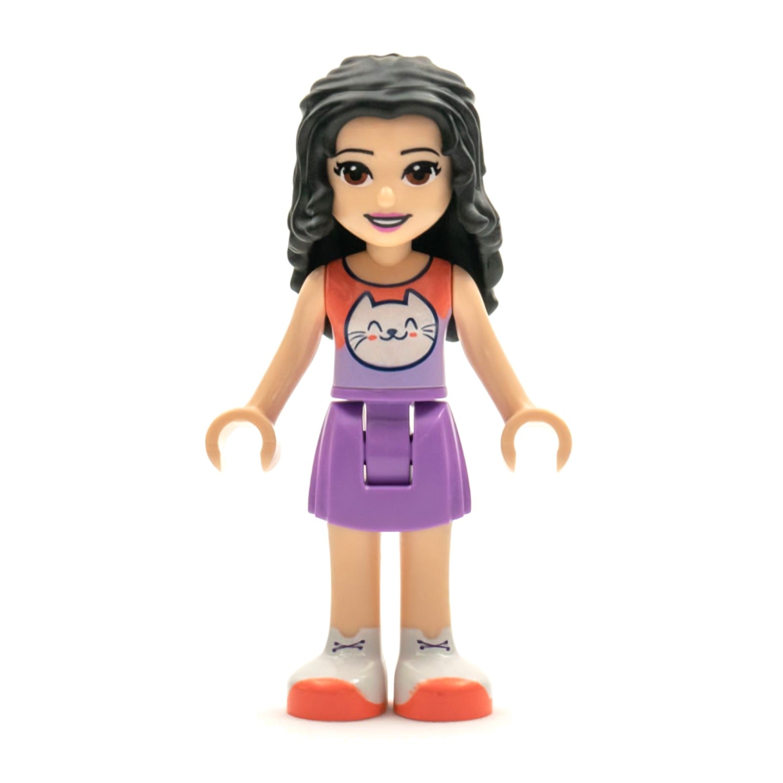 LEGO Minifigur Friends Emma - Medium Lavender Skirt, Coral and (frnd0427)