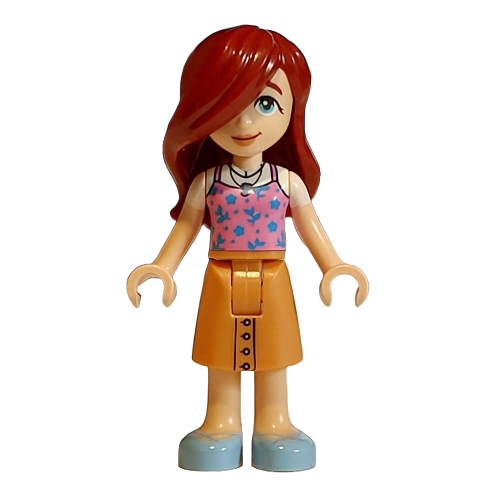 LEGO Minifigur Friends Paisley - Bright Pink Tank Top, Nougat Skirt (frnd0784)