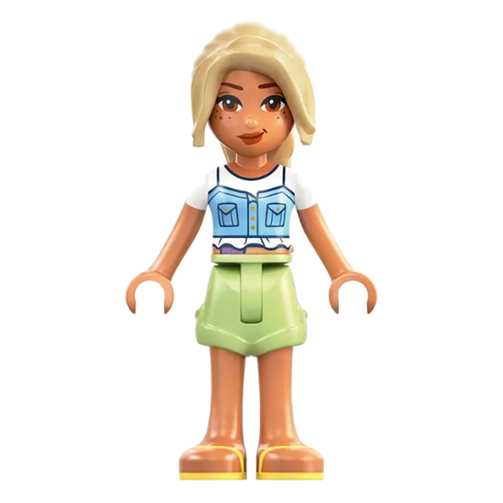 LEGO Minifigur Friends Sara - Bright Light Blue Top, Ostomy Bag (frnd0841)