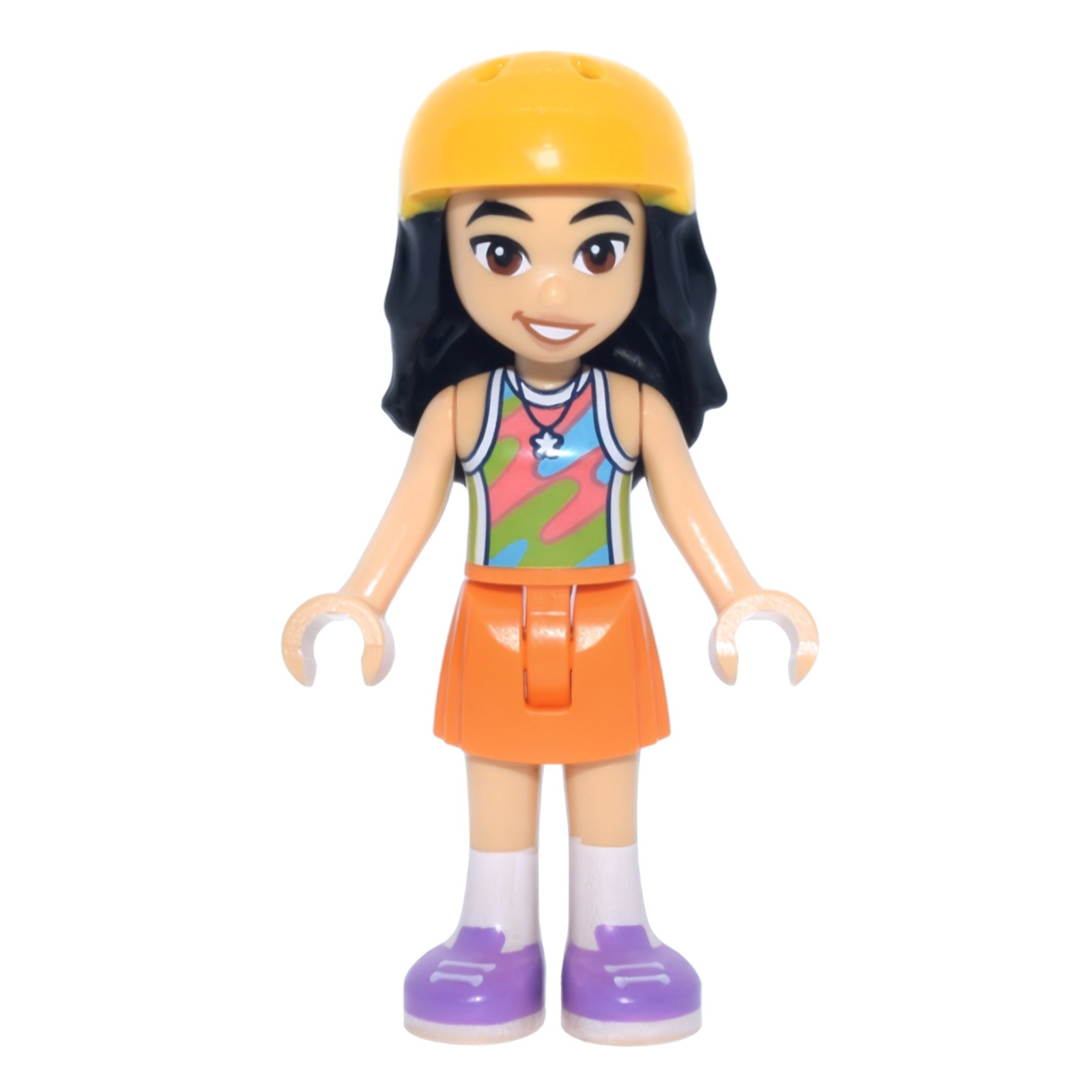 LEGO Minifigur Friends Liann - Lime, Coral and Medium Azure Tank (frnd0866)
