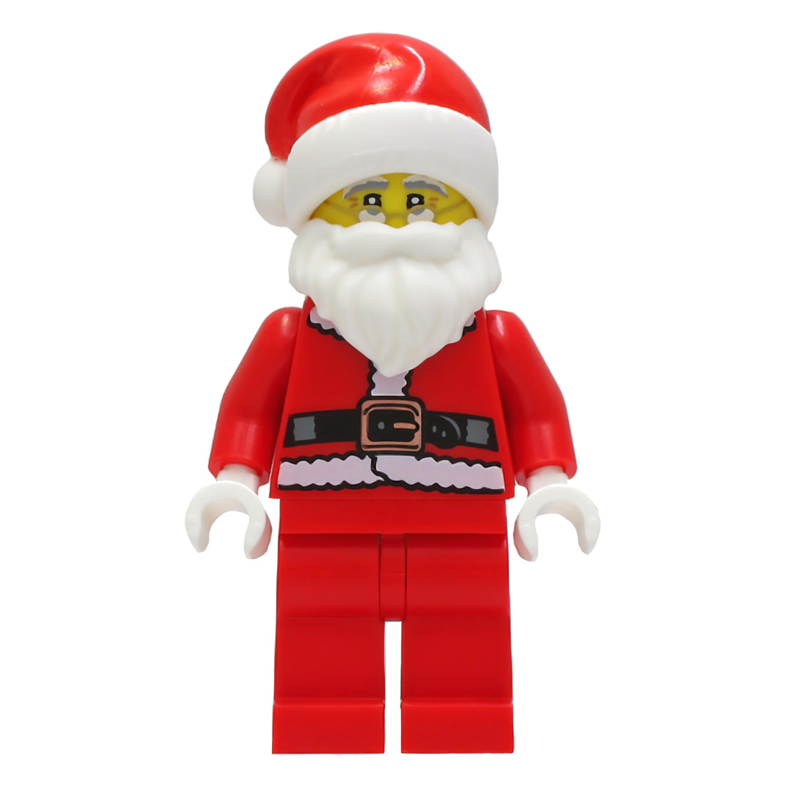 LEGO Minifigur Santa - Red Legs, Fur Lined Jacket, White Eyebrows (hol239)