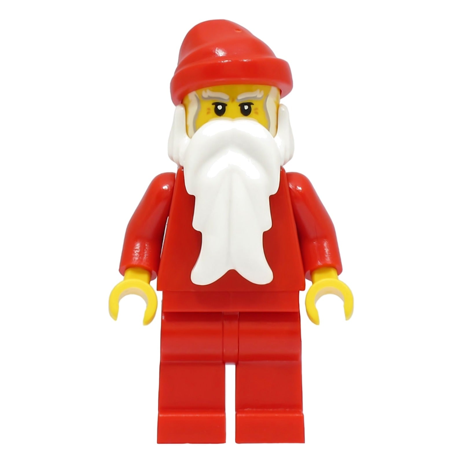 LEGO Minifigur Santa, Red Legs, White Bushy Eyebrows, Crow's Feet (hol292) – neu