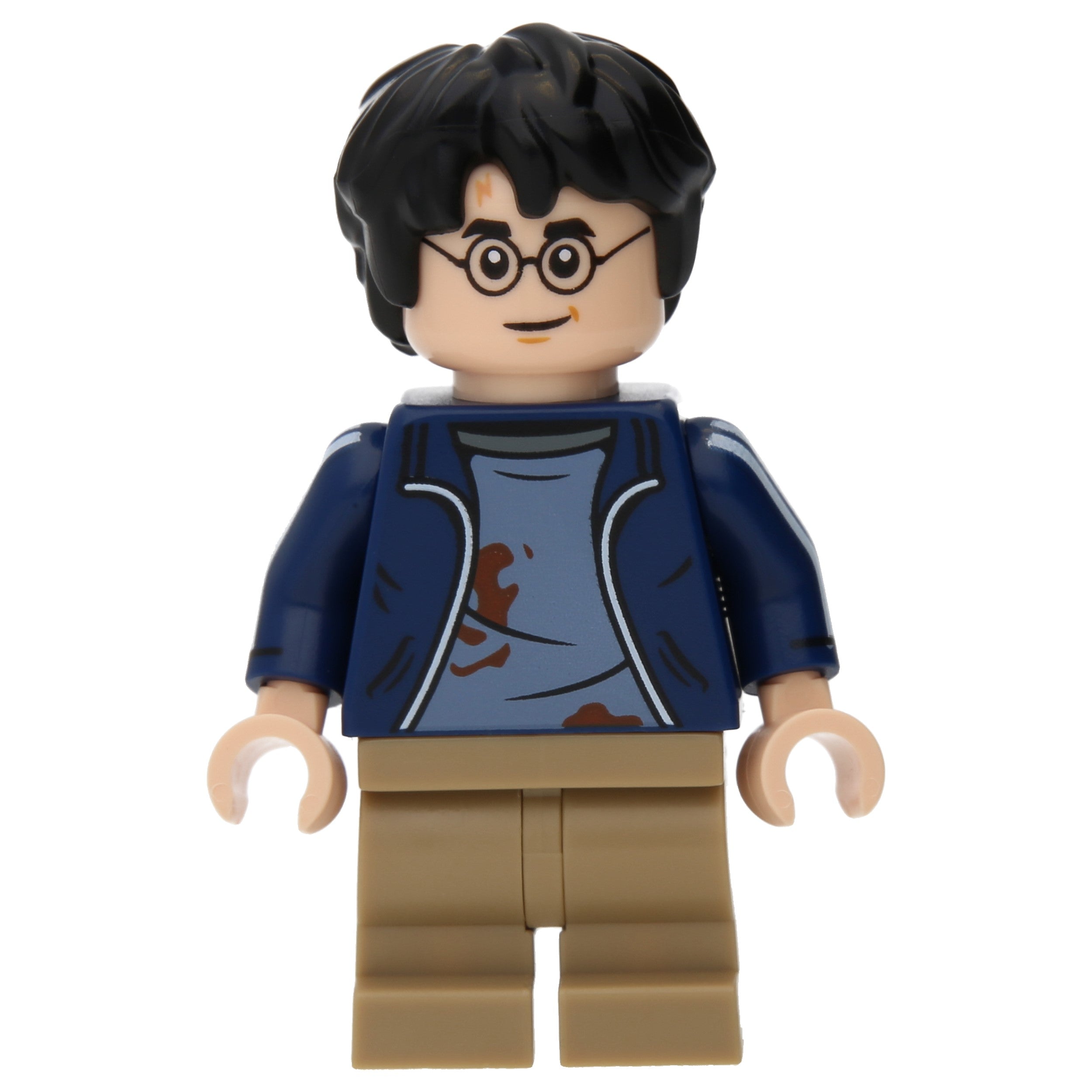 LEGO Minifigur Harry Potter - Dark Blue Open Jacket over Sand Blue (hp419)