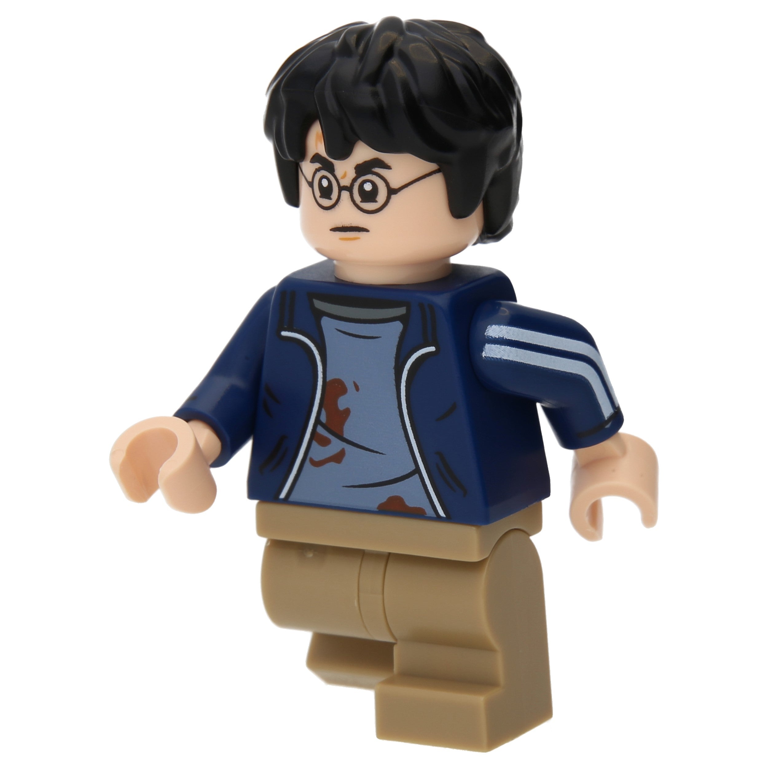 LEGO Minifigur Harry Potter - Dark Blue Open Jacket over Sand Blue (hp419)