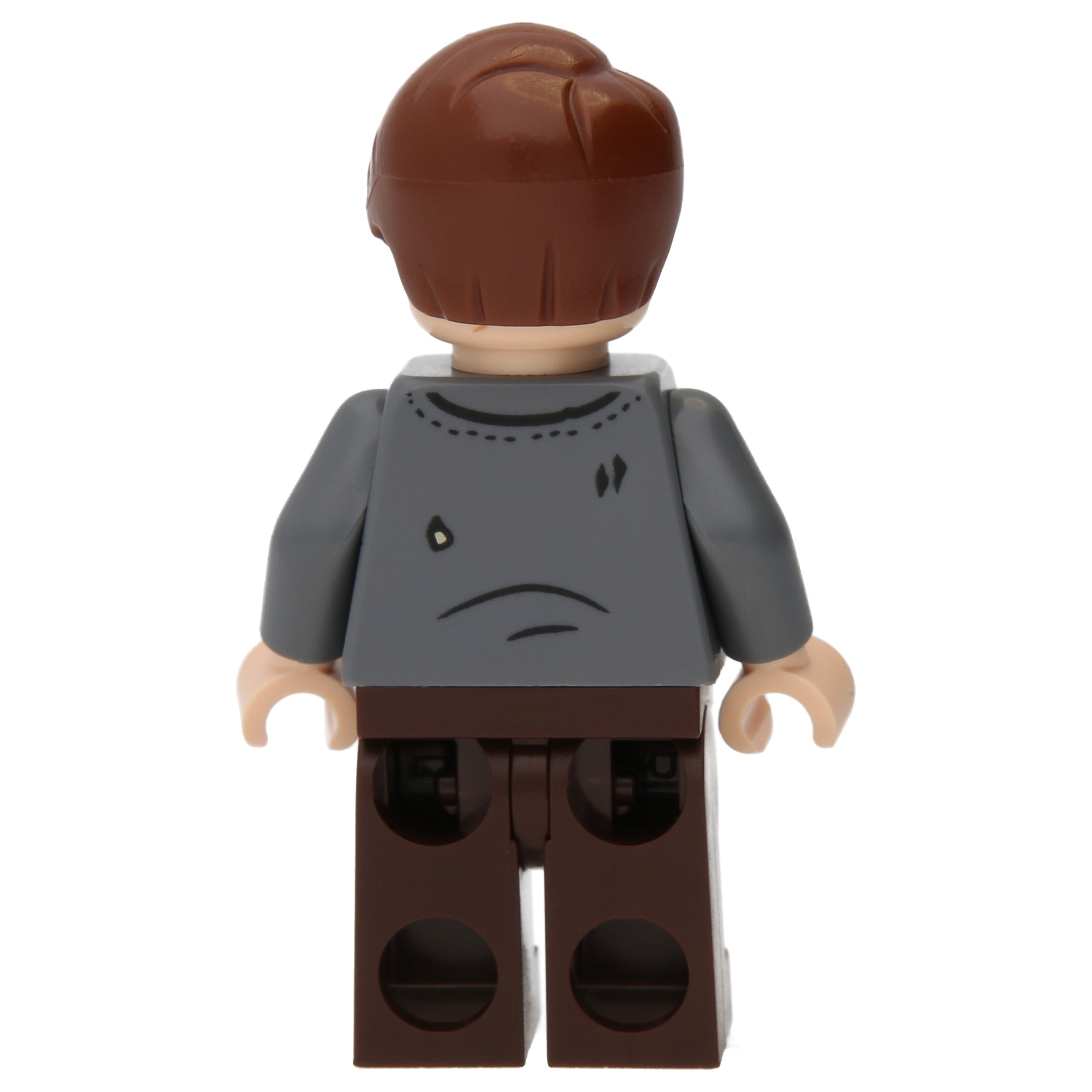 LEGO Minifigur Professor Remus Lupin - Dark Bluish Gray Cardigan, Tan (hp420)