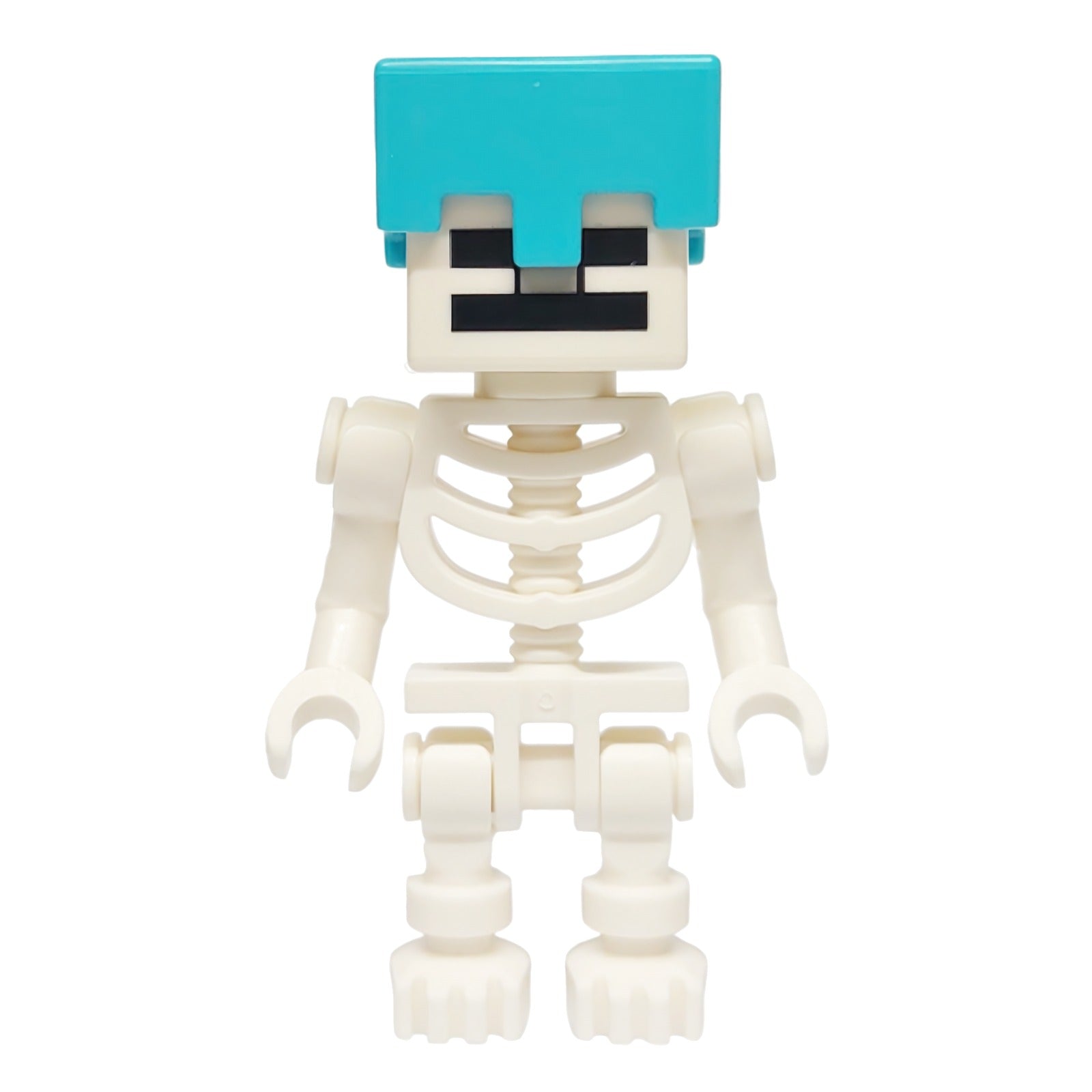 LEGO Minifigur Skeleton, Minecraft - Medium Azure Helmet (min178) – neu
