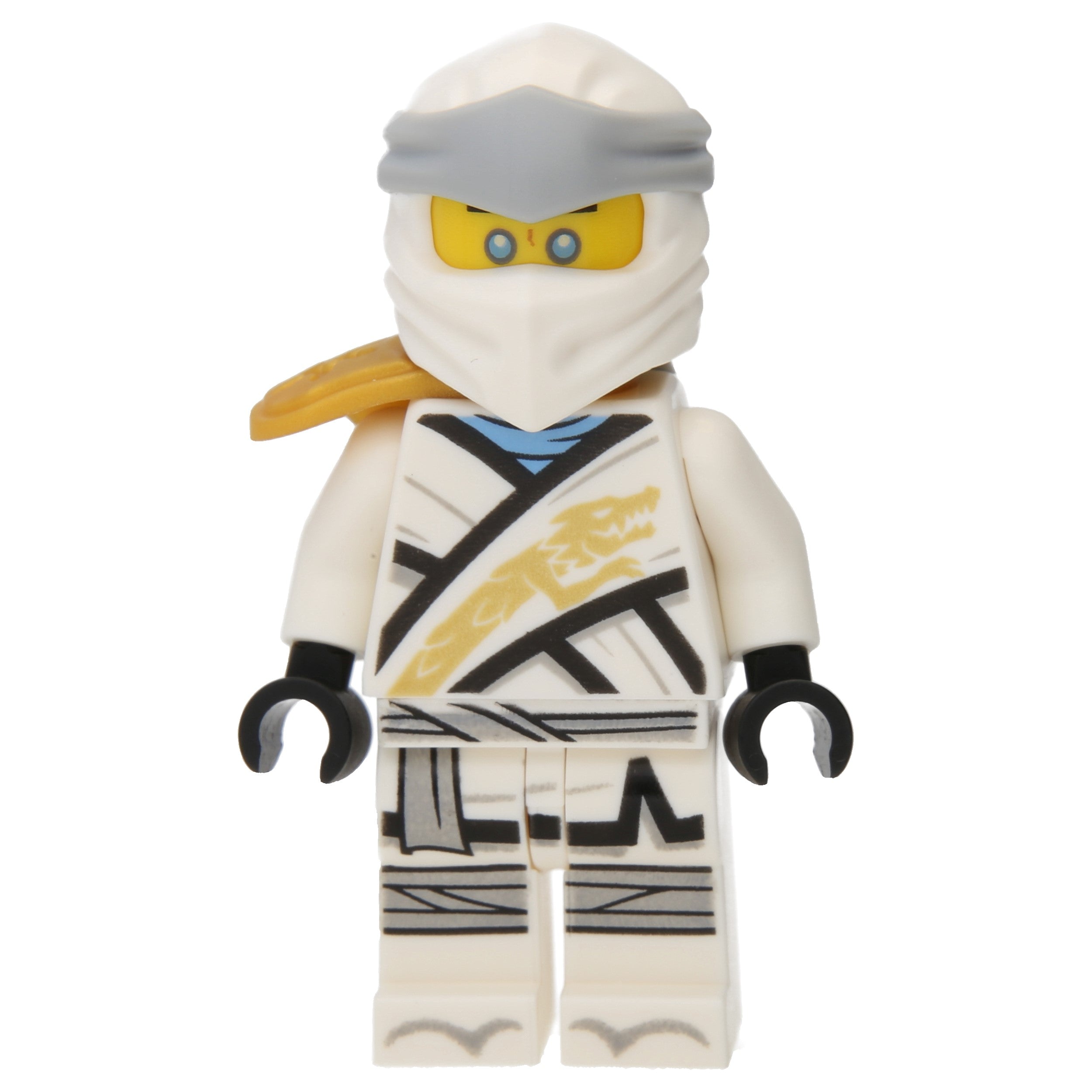 LEGO Minifigur Zane - Legacy, Pearl Gold Armor Shoulder Pad (njo0616) – neu