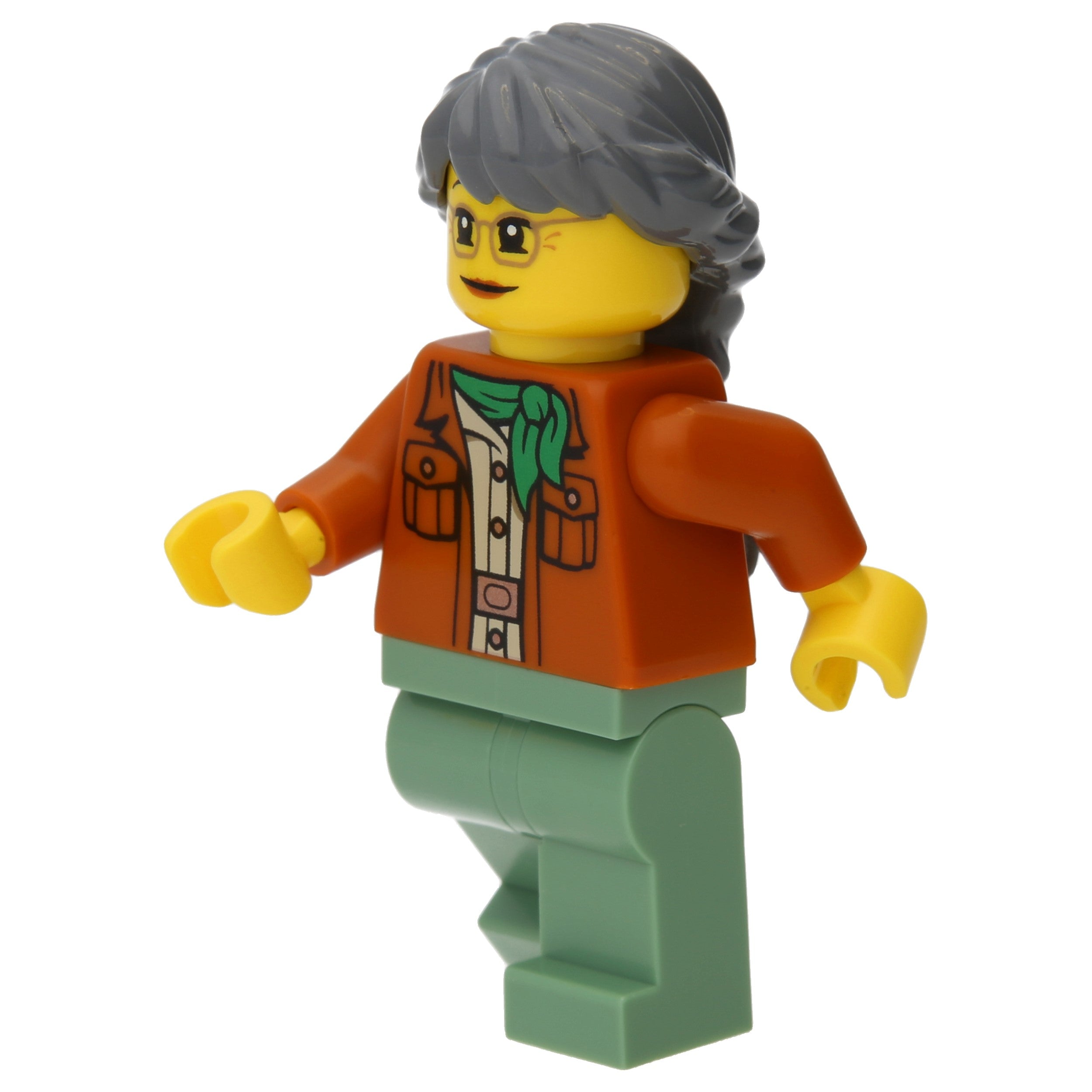 LEGO Minifigur Misako - Legacy, Dark Orange Jacket – Ninjago (njo0665) – neu