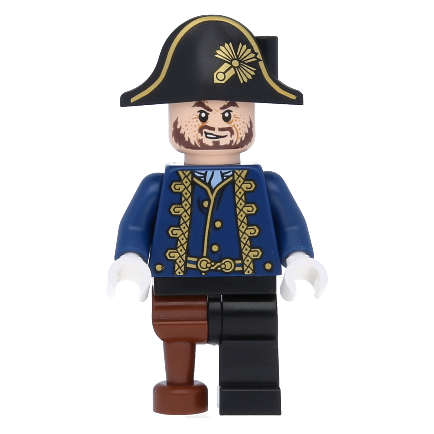 LEGO Minifigur Hector Barbossa with Pegleg – Fluch der Karibik (poc028) – neu