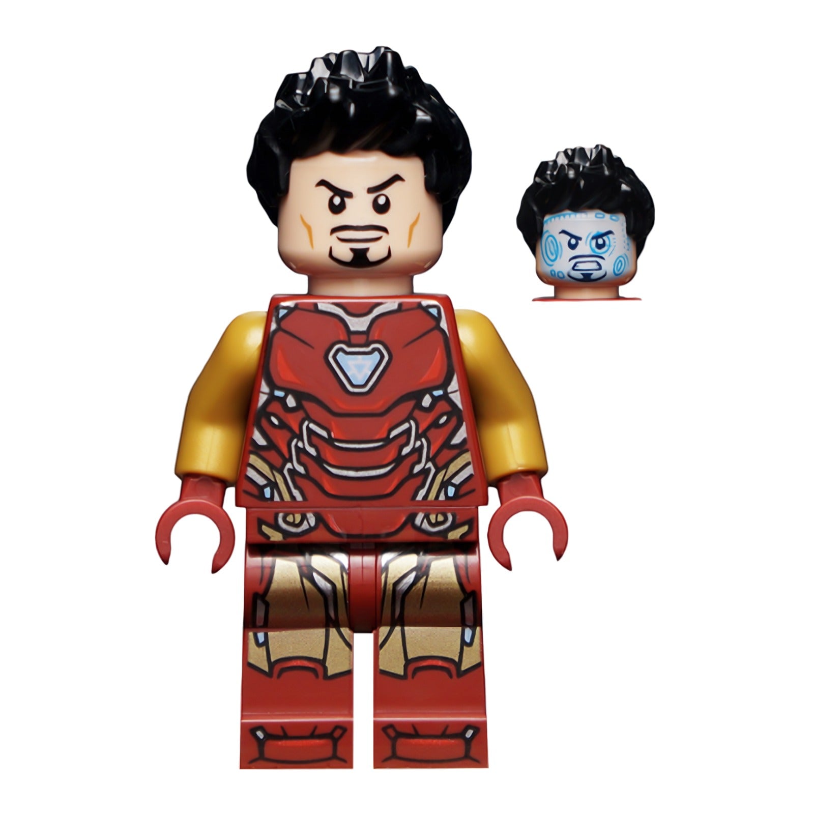 LEGO Minifigur Iron Man - Mark 85 Armor, Hair – Super Heroes (sh0731) – neu
