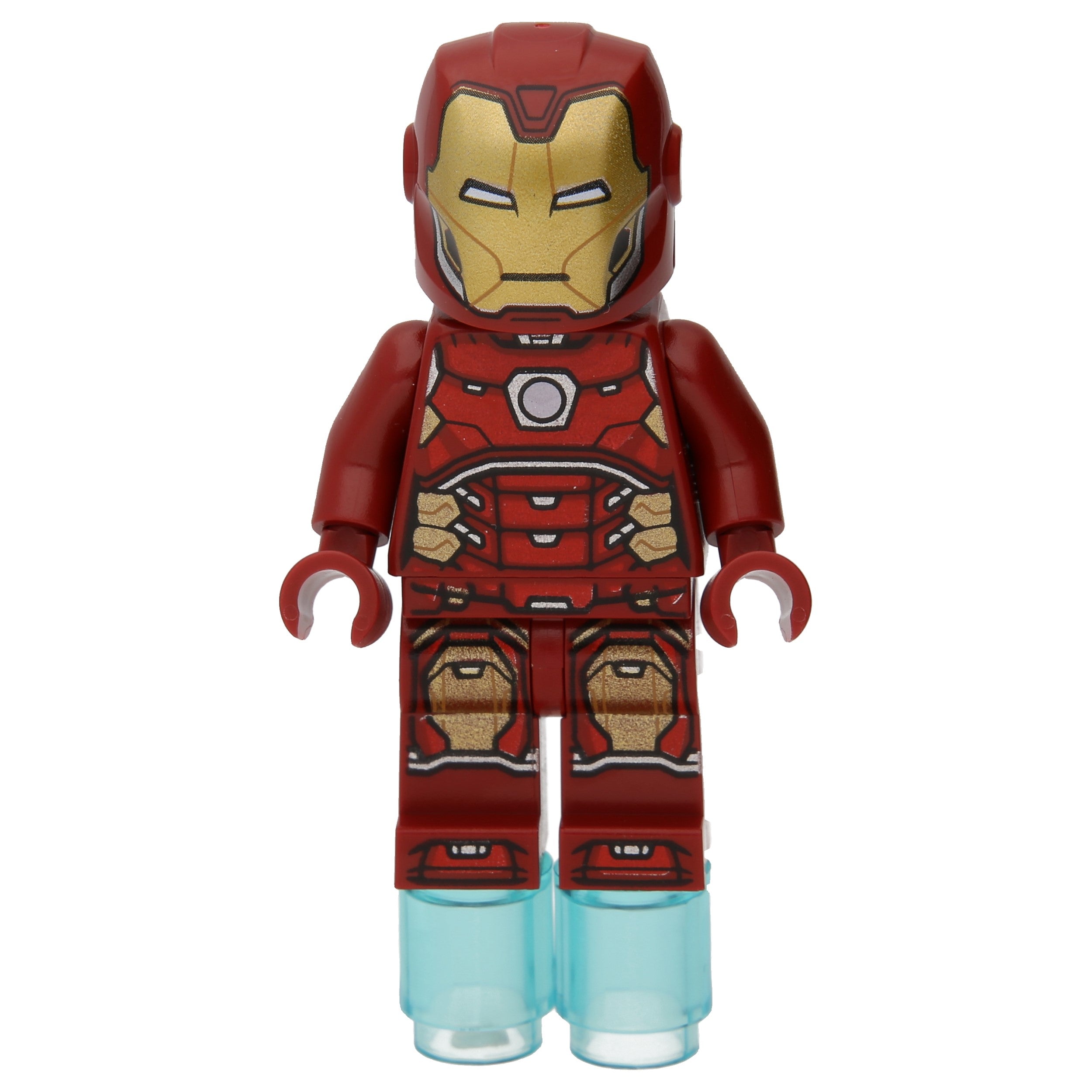 LEGO Minifigur Marvel Iron Man mit einem Hexagon auf der Brust, 2x 1x1 (sh0649)