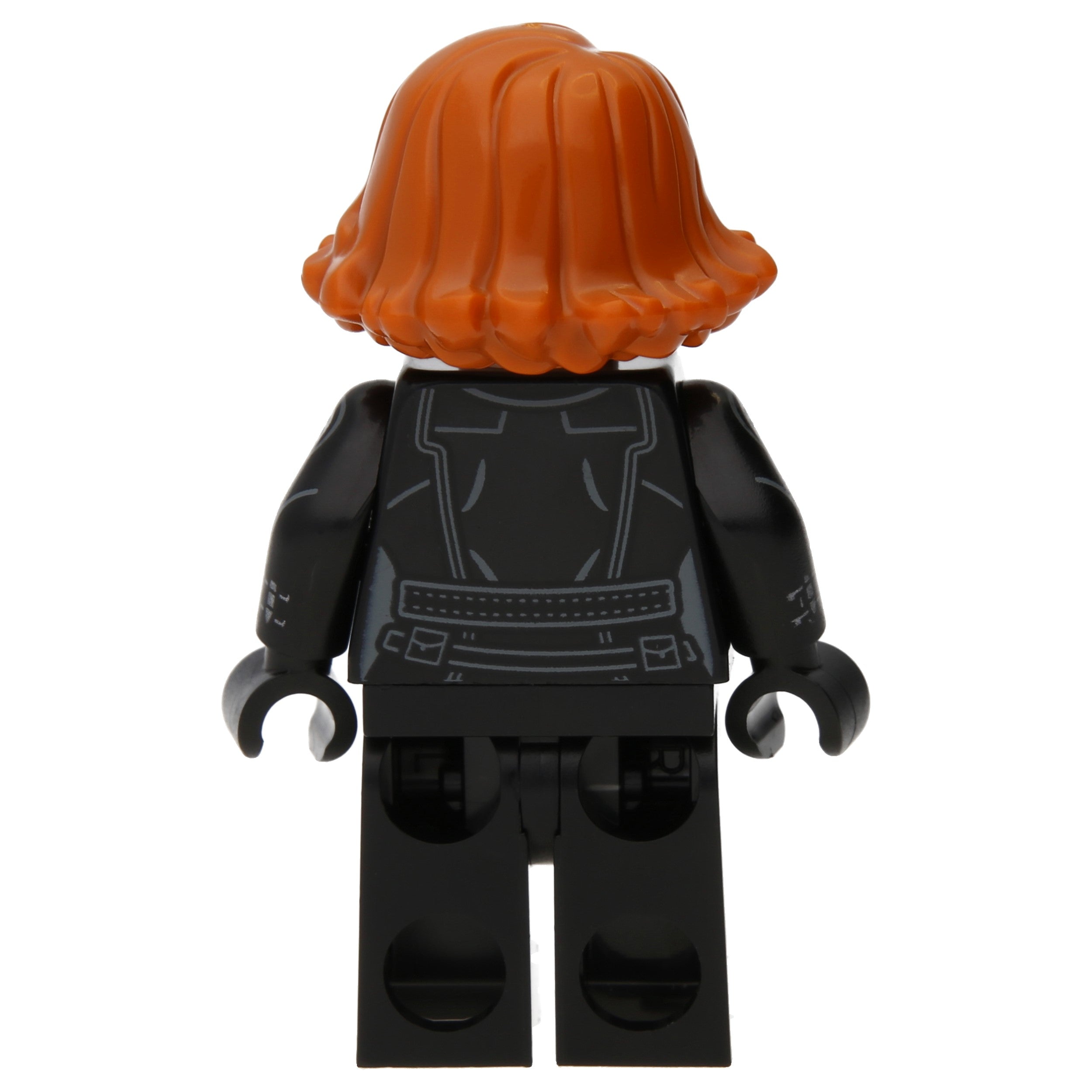 LEGO Minifigur Black Widow - Black Jumpsuit, Dark Orange Short Hair (sh0851)