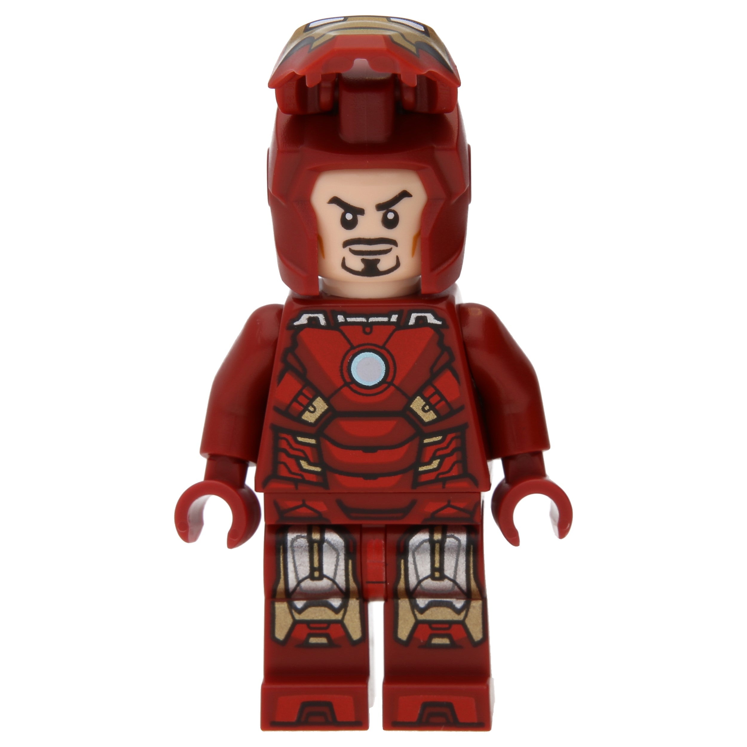 LEGO Minifigur Iron Man Mark 7 Armor - Helmet with Large Visor (sh0853) – neu