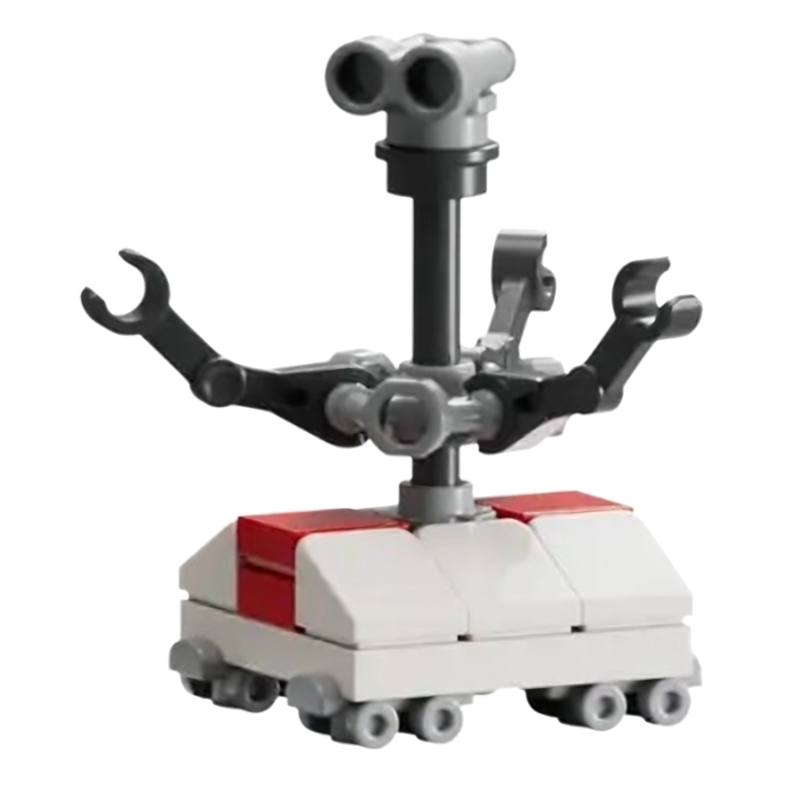 LEGO Minifigur Treadwell Droid - White and Red Body, Light Bluish Gray (sw1446)