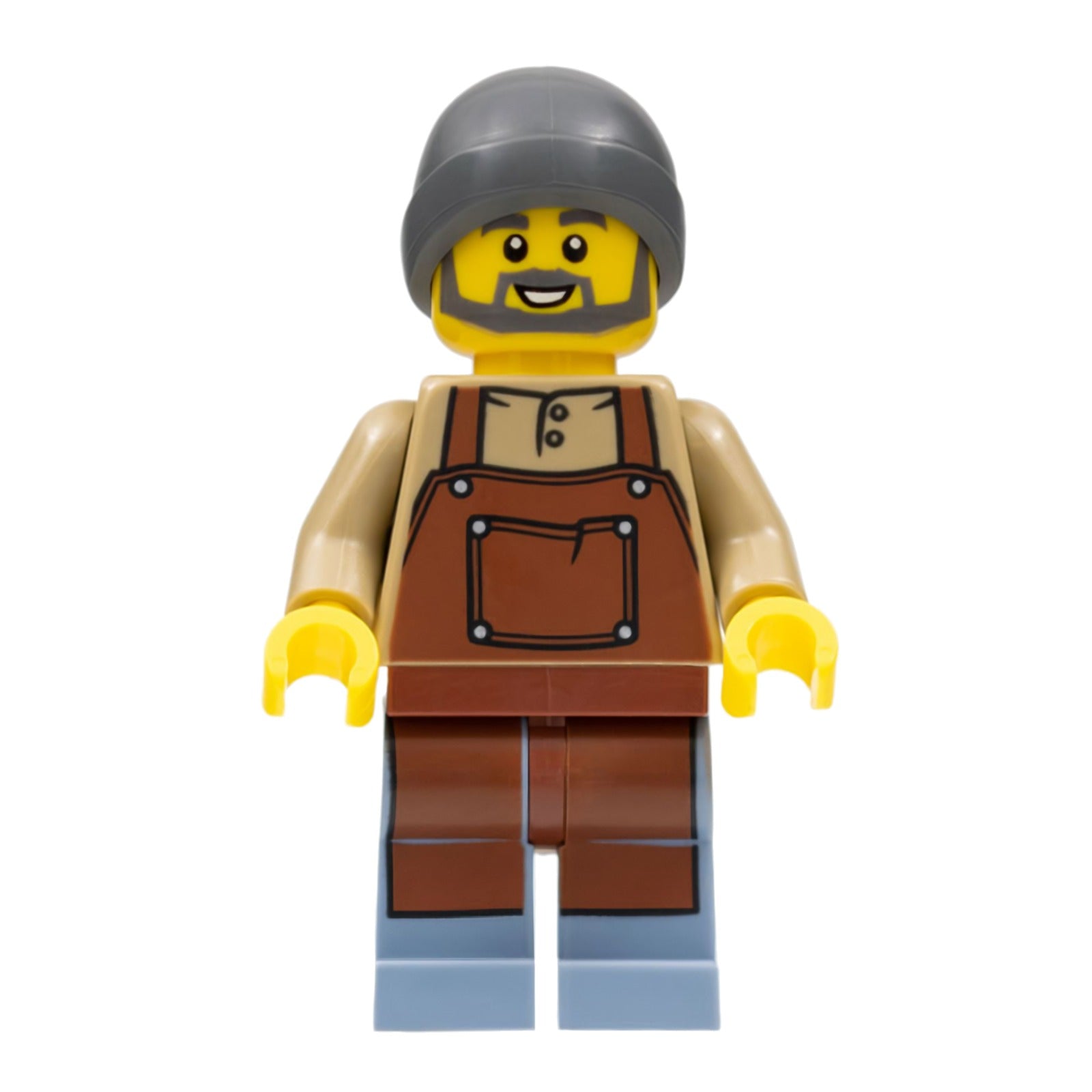 LEGO Minifigur Barista - Male, Reddish Brown Apron, Dark Bluish Gray (twn446)