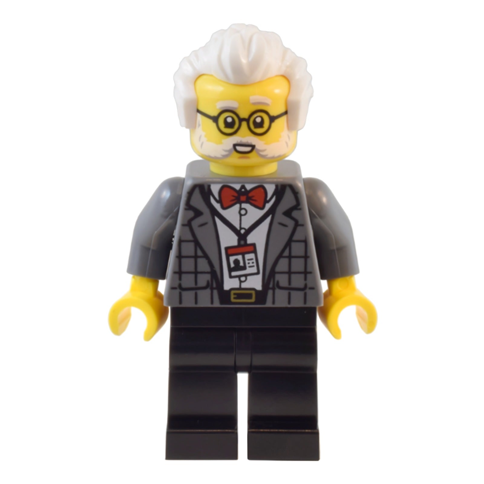 LEGO Minifigur Natural History Museum Curator - Male, Dark Bluish Gray (twn490)
