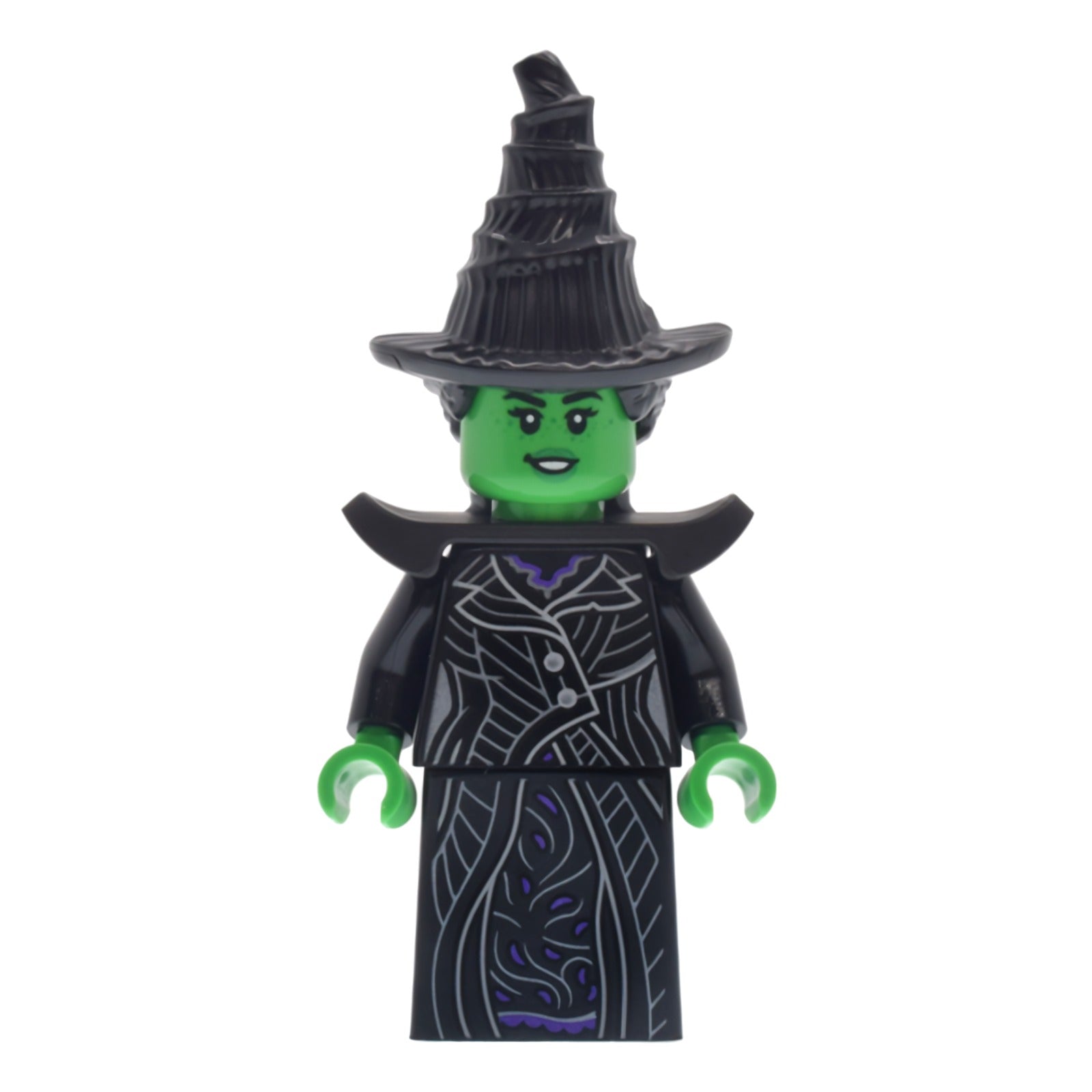 LEGO Minifigur Elphaba - Minifigure, Black Coat over Dress, Hat (wck013)