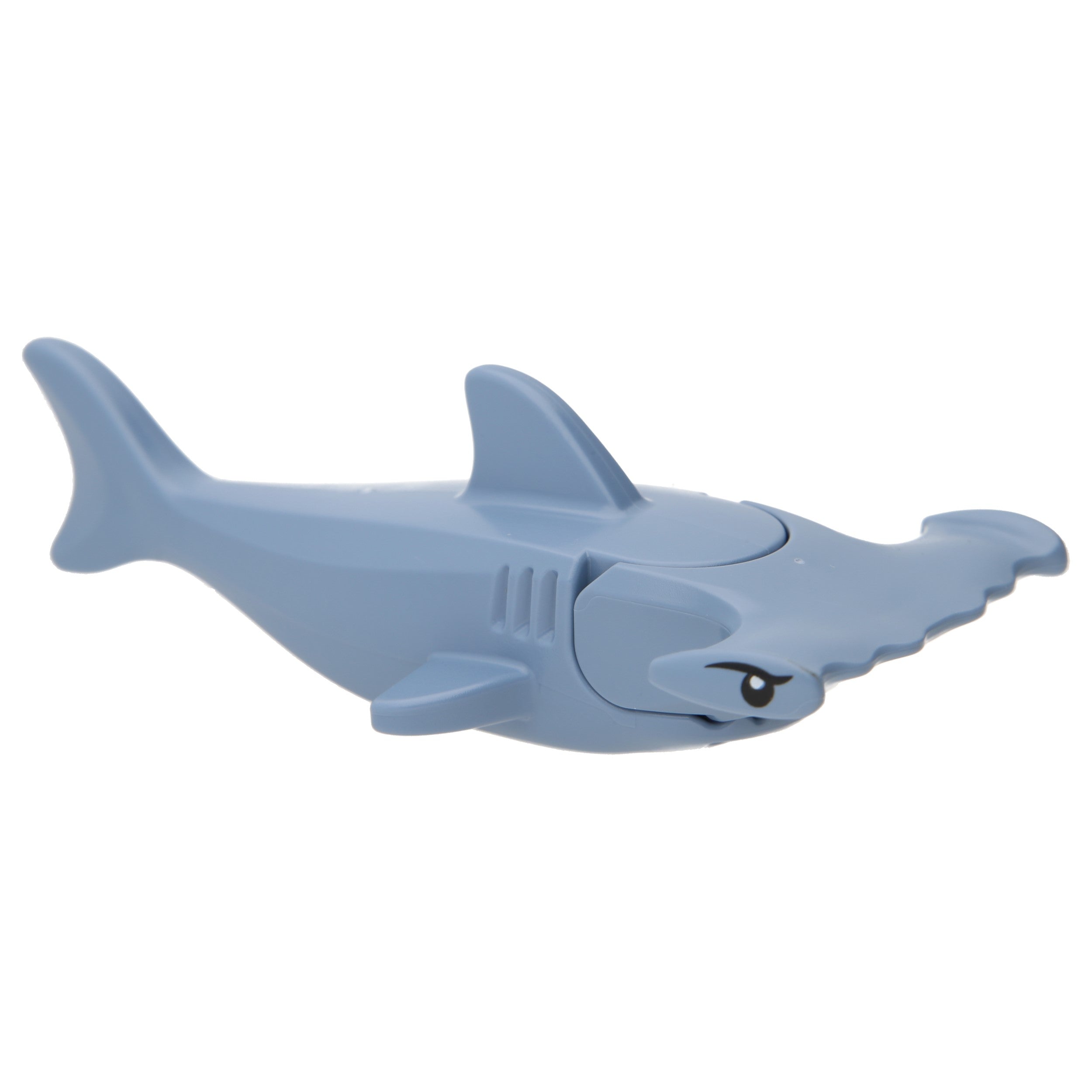 LEGO Sea and Sea Creatures - Hammerhead Shark with Black Eyes (Sand Blue)