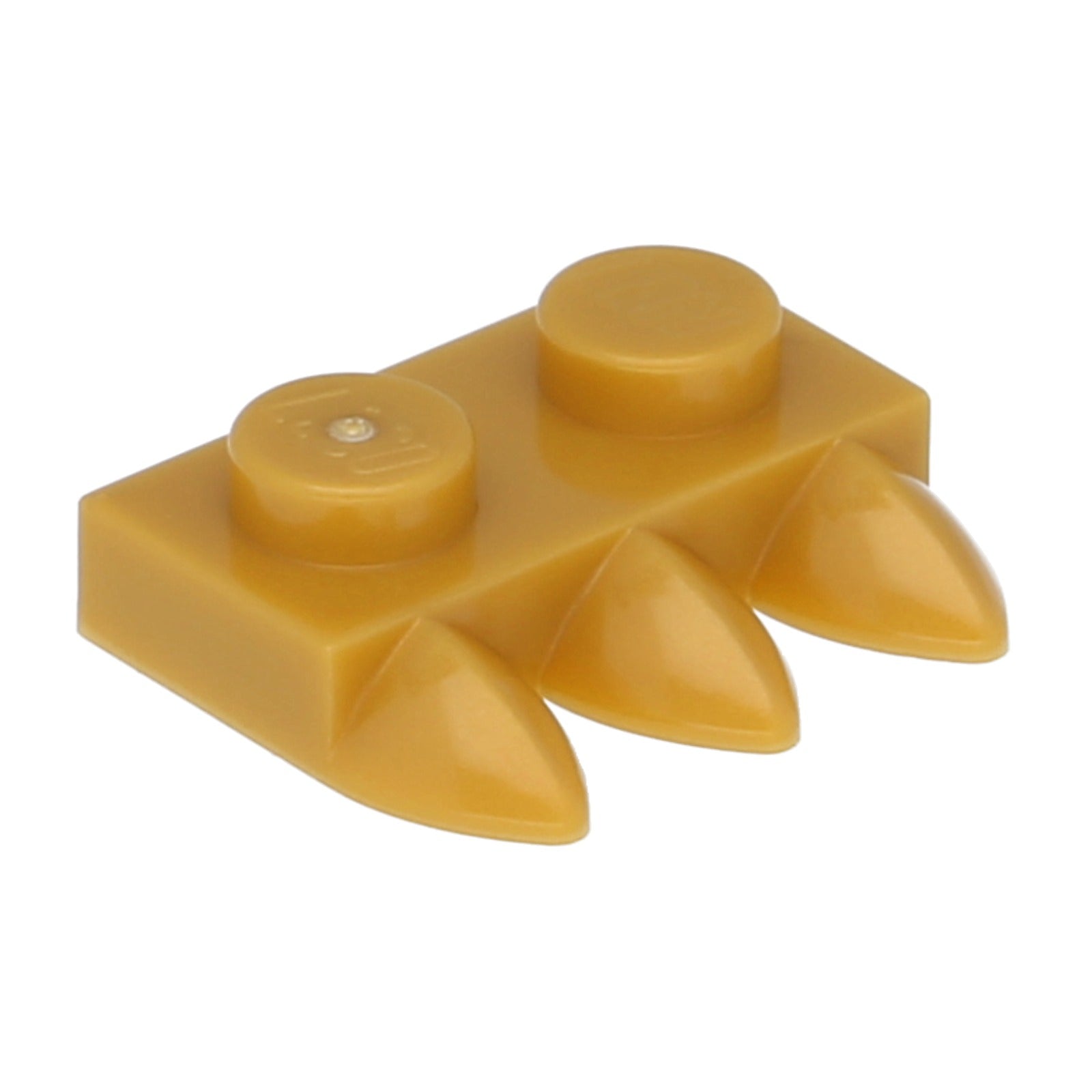 LEGO Platte modifiziert 1 x 2 mit 3 Zähne (Krallen) (15208) – Farbe wählbar