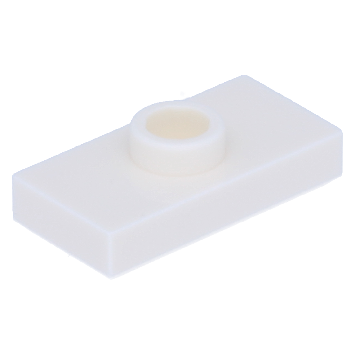 LEGO Plates (modified) - 1 x 2 with 1 stud and lower stud holder