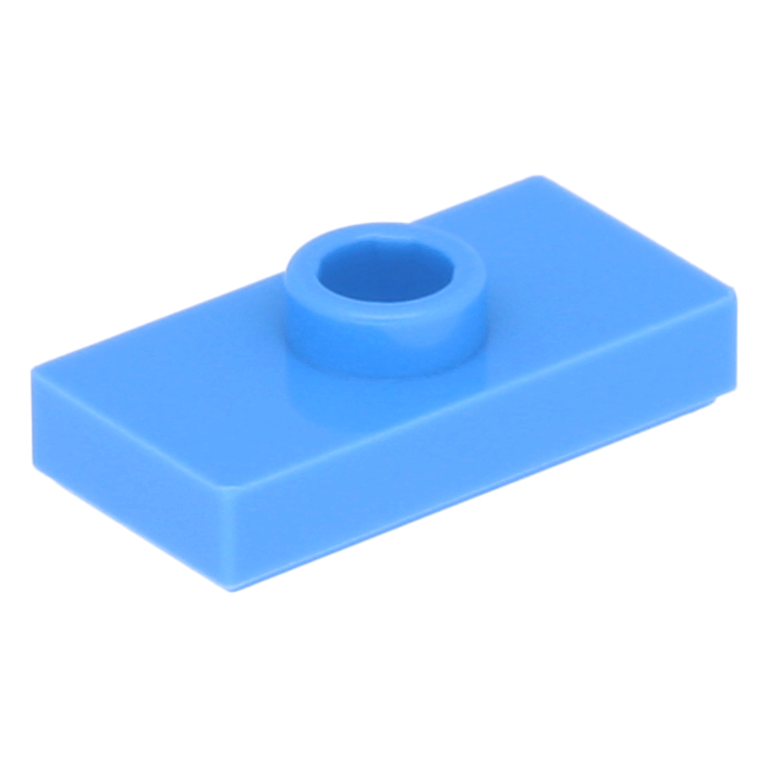 LEGO Plates (modified) - 1 x 2 with 1 stud and lower stud holder