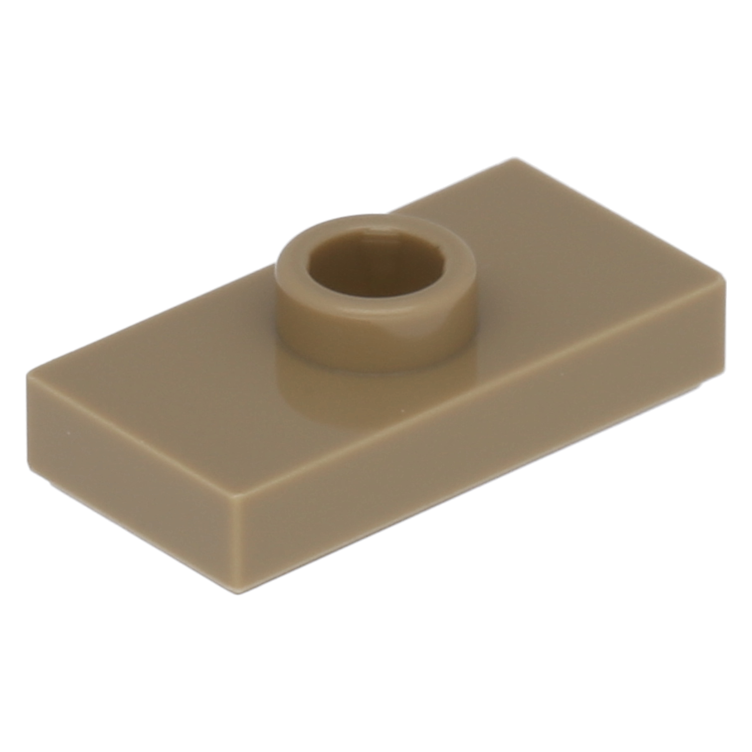 LEGO Plates (modified) - 1 x 2 with 1 stud and lower stud holder
