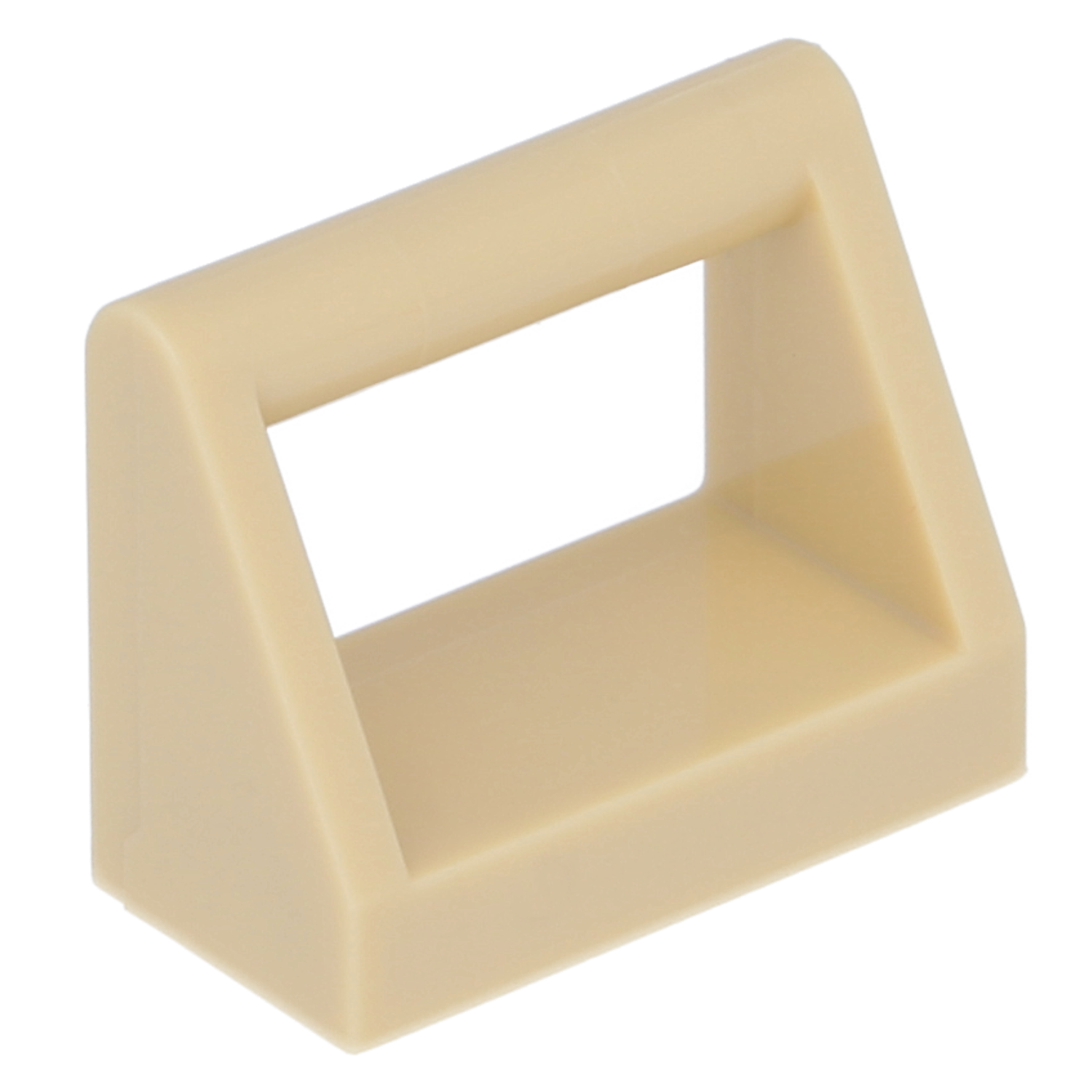 LEGO tiles (modified) - 1 x 2 with handle (iron)