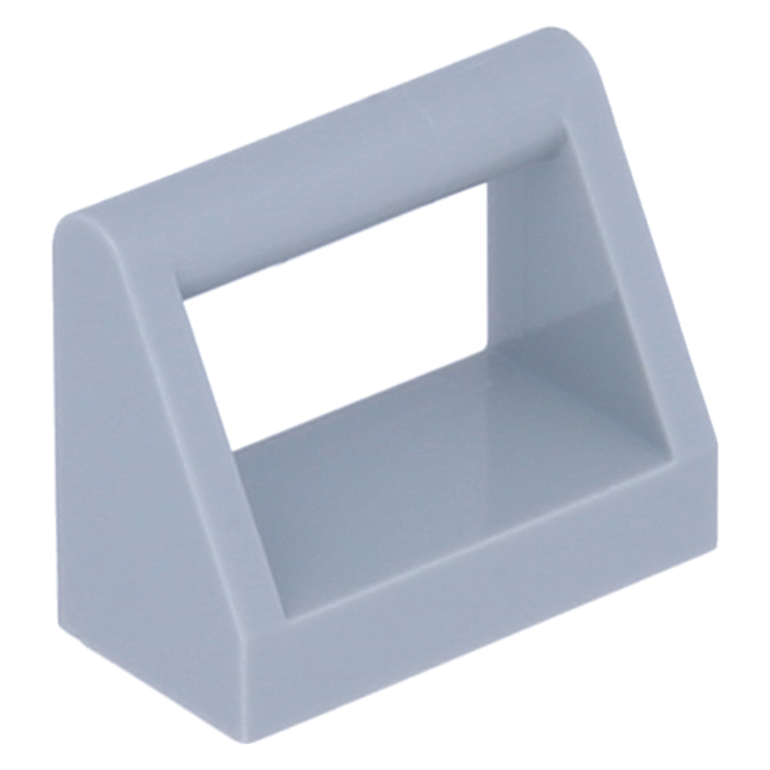 LEGO tiles (modified) - 1 x 2 with handle (iron)