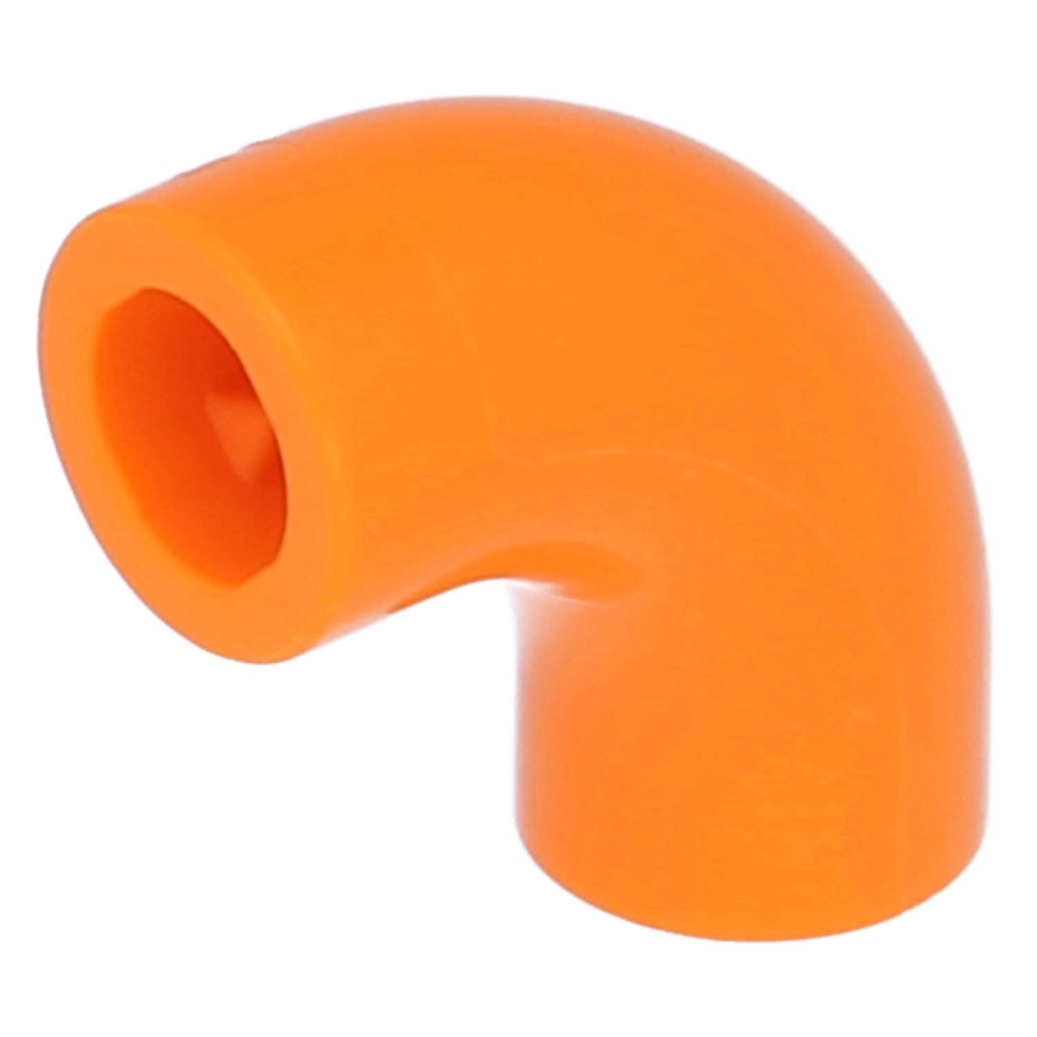 LEGO Bricks (modified) - 1 x 1 macaroni mold without knobs (90 degrees, type 2)
