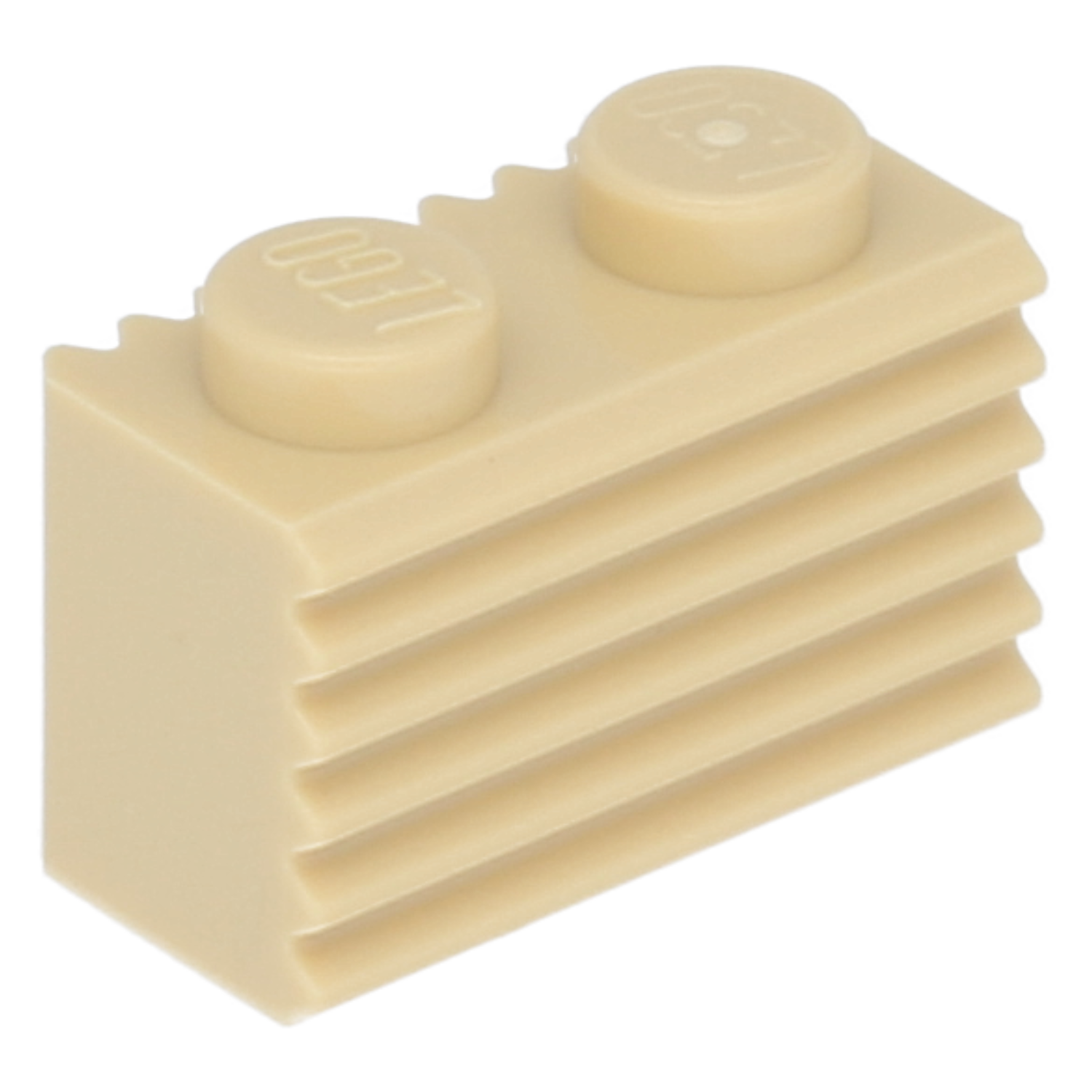 LEGO Bricks (modified) - 1 x 2 with grid (grooved profile)