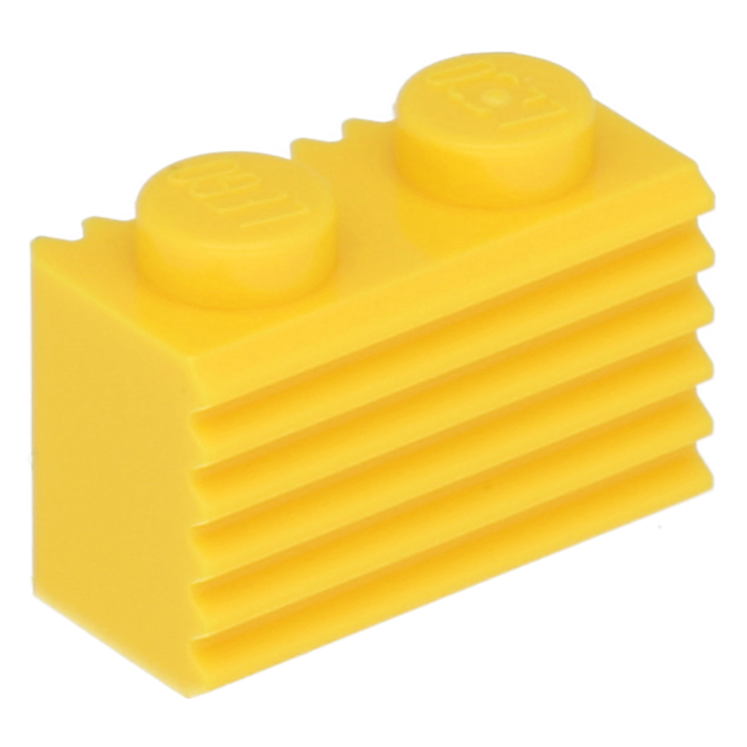 LEGO Bricks (modified) - 1 x 2 with grid (grooved profile)