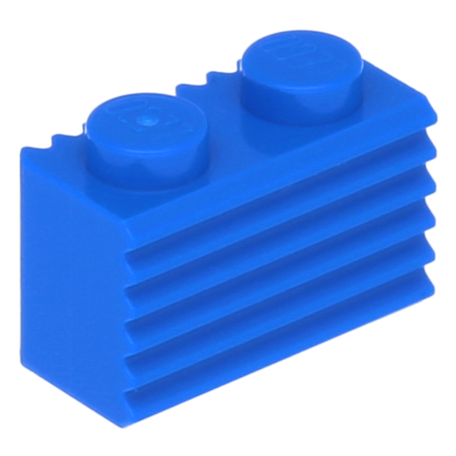 LEGO Bricks (modified) - 1 x 2 with grid (grooved profile)