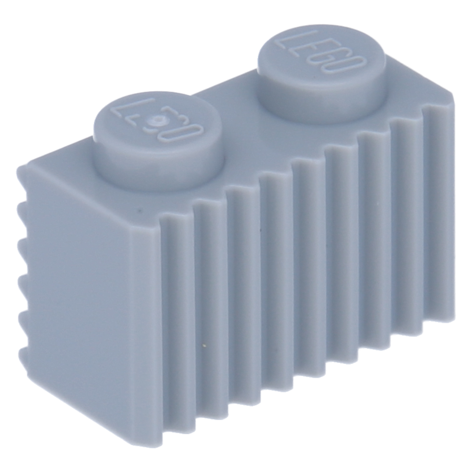 LEGO Bricks (modified) - 1 x 2 with grid (grooved profile)