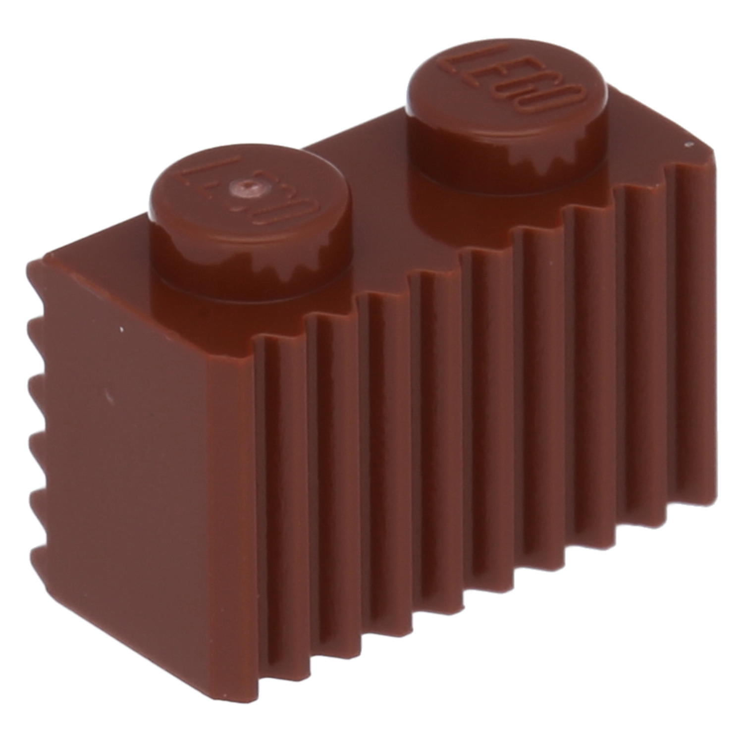 LEGO Bricks (modified) - 1 x 2 with grid (grooved profile)
