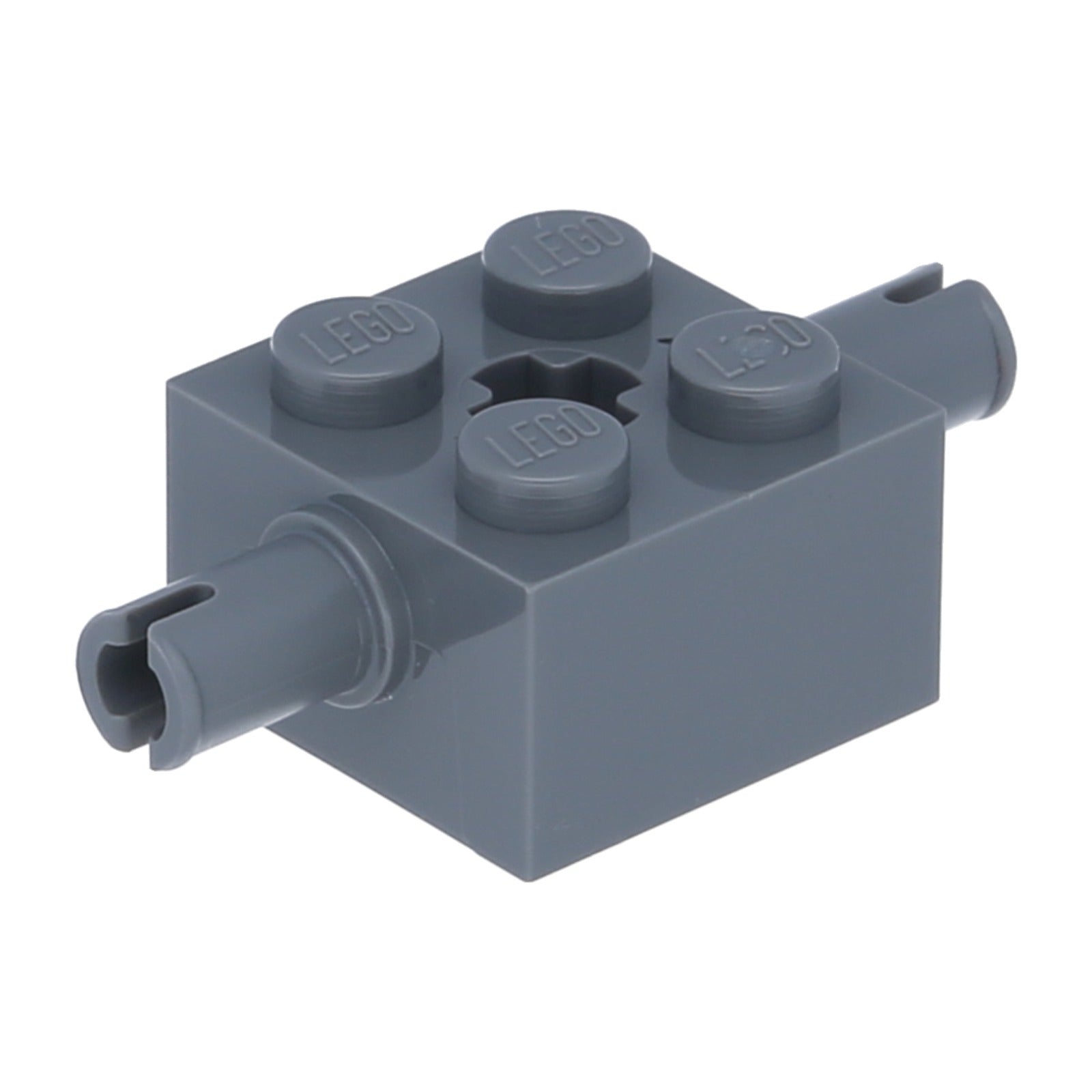 LEGO Stein modifiziert 2 x 2 mit Pins und Achsloch (30000) – Farbe wählbar