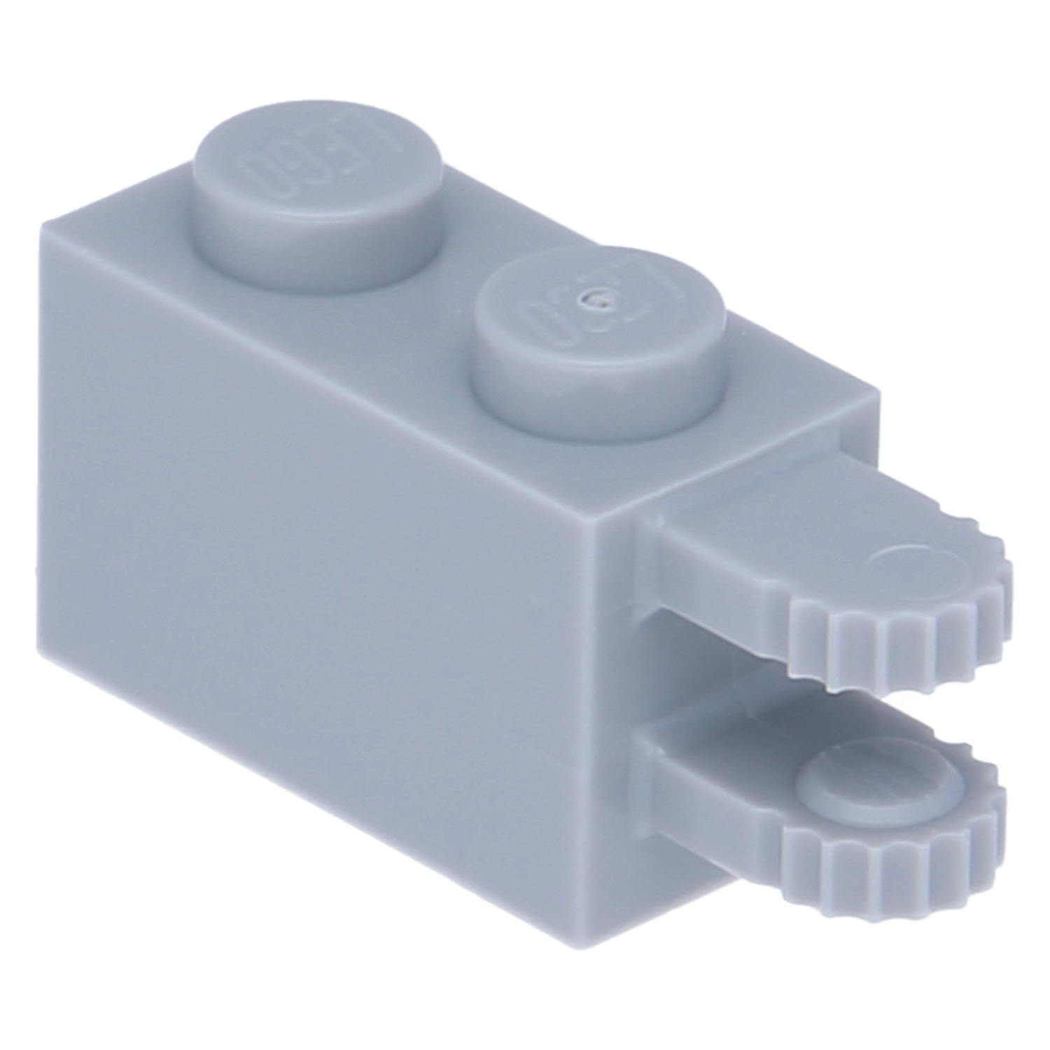 LEGO hinges (Bricks) - 1 x 2 lock with 2 horizontal fingers and 9 teeth