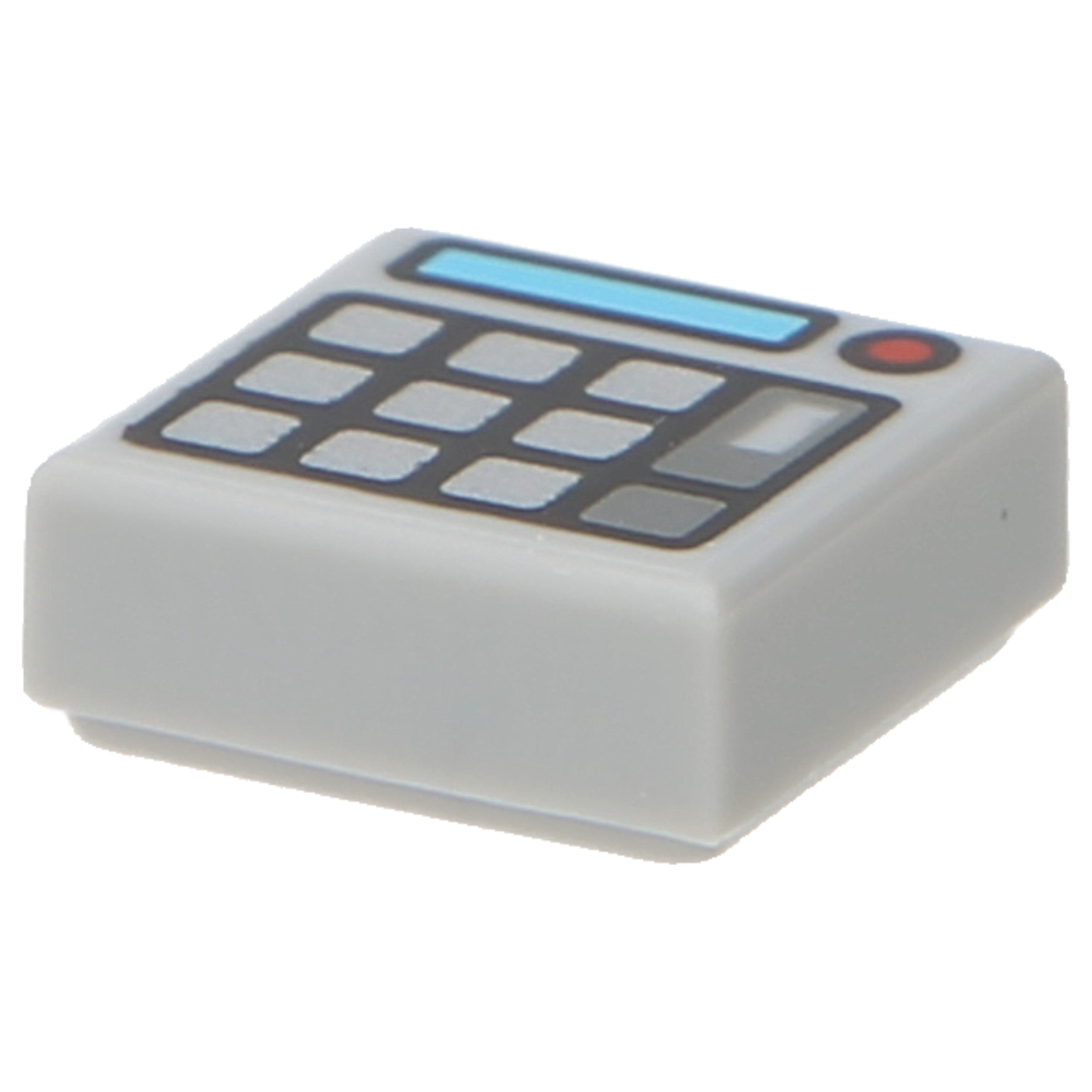 LEGO Tiles (printed) - 1 x 1 with groove and "calculator" print