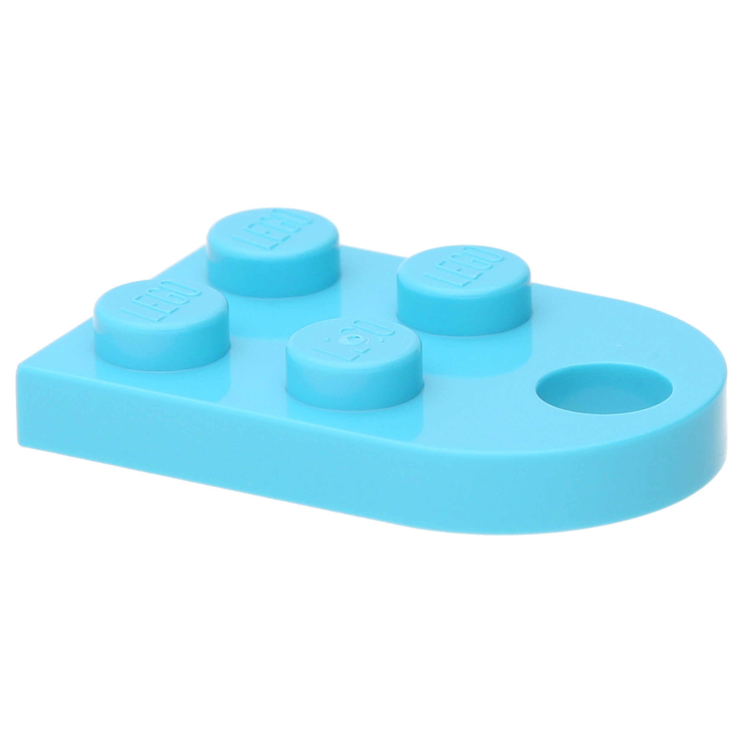 LEGO Plates (modified) - 2 x 3 rounded and one hole