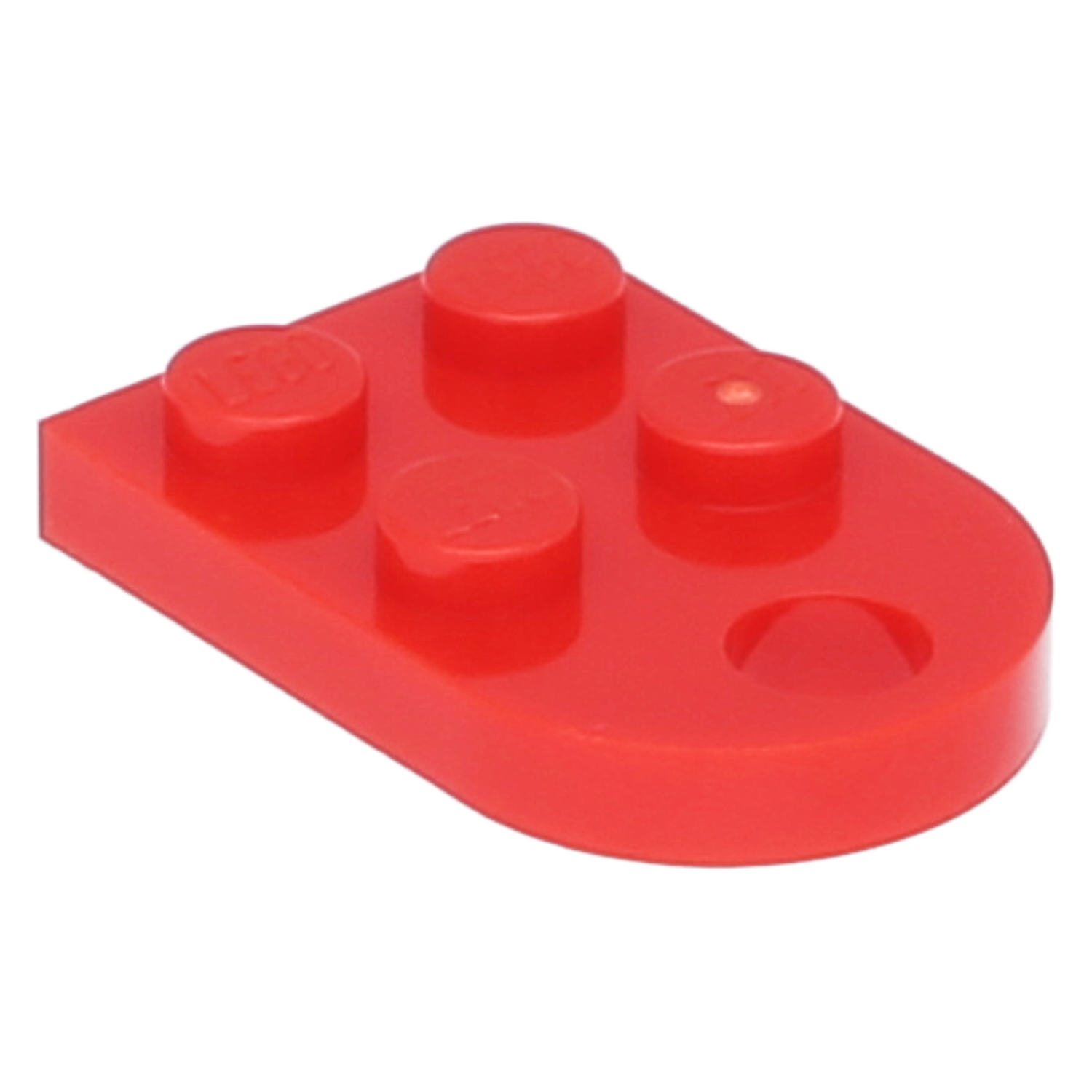 LEGO Plates (modified) - 2 x 3 rounded and one hole