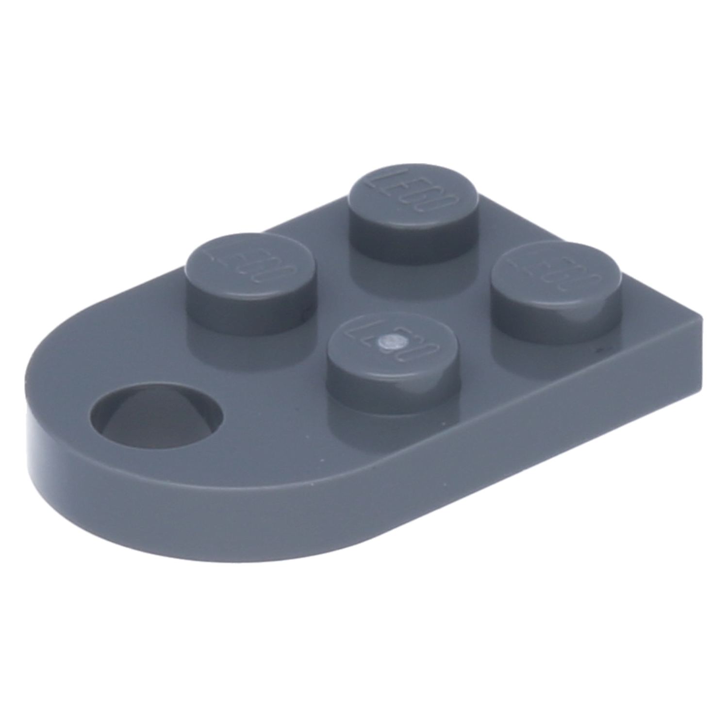LEGO Plates (modified) - 2 x 3 rounded and one hole