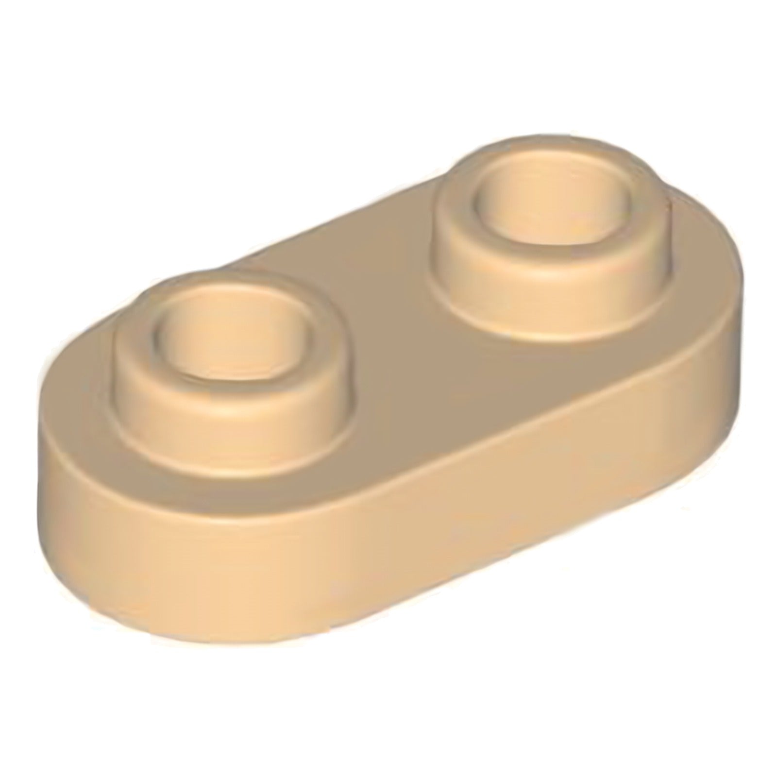 LEGO Platte modifiziert 1 x 2 abgerundet mit 2 offenen Noppen (35480)