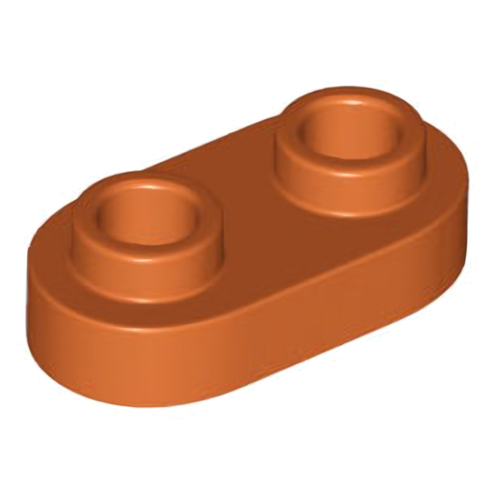 LEGO Platte modifiziert 1 x 2 abgerundet mit 2 offenen Noppen (35480)