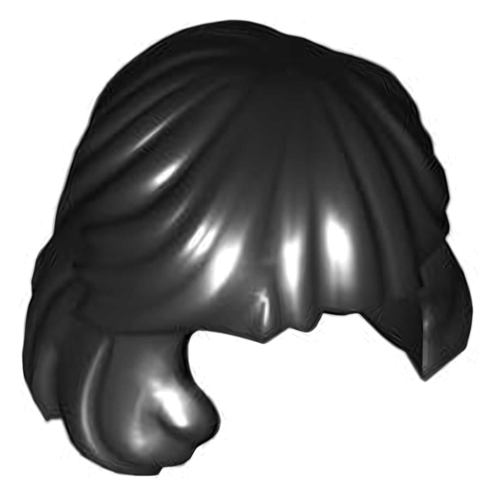 LEGO Minifigur, Haare Frauen mittel-Länge gekämmt hinter Ohr (36037)