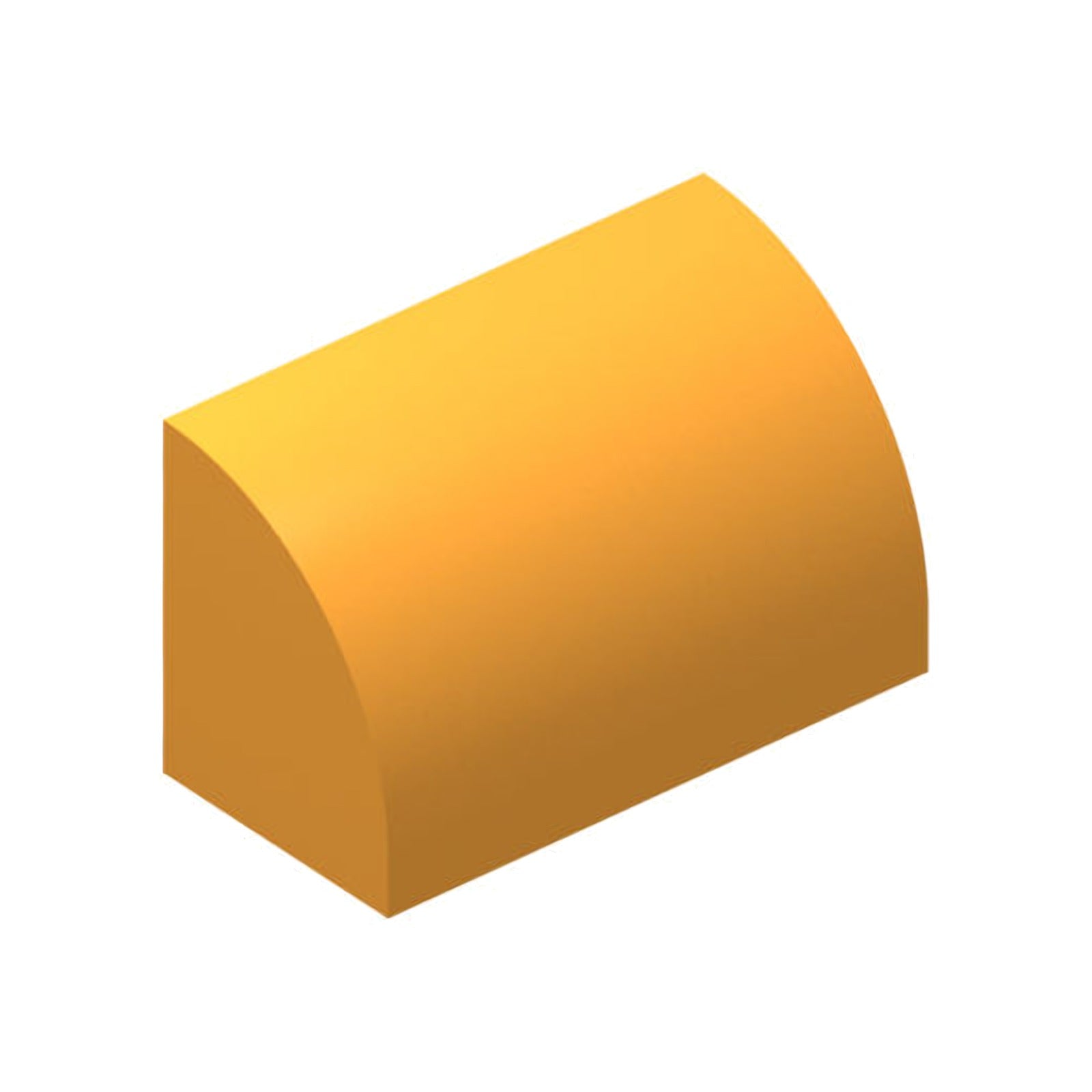LEGO Brick modified 1 x 2 x 1 without knobs, curved top (37352)