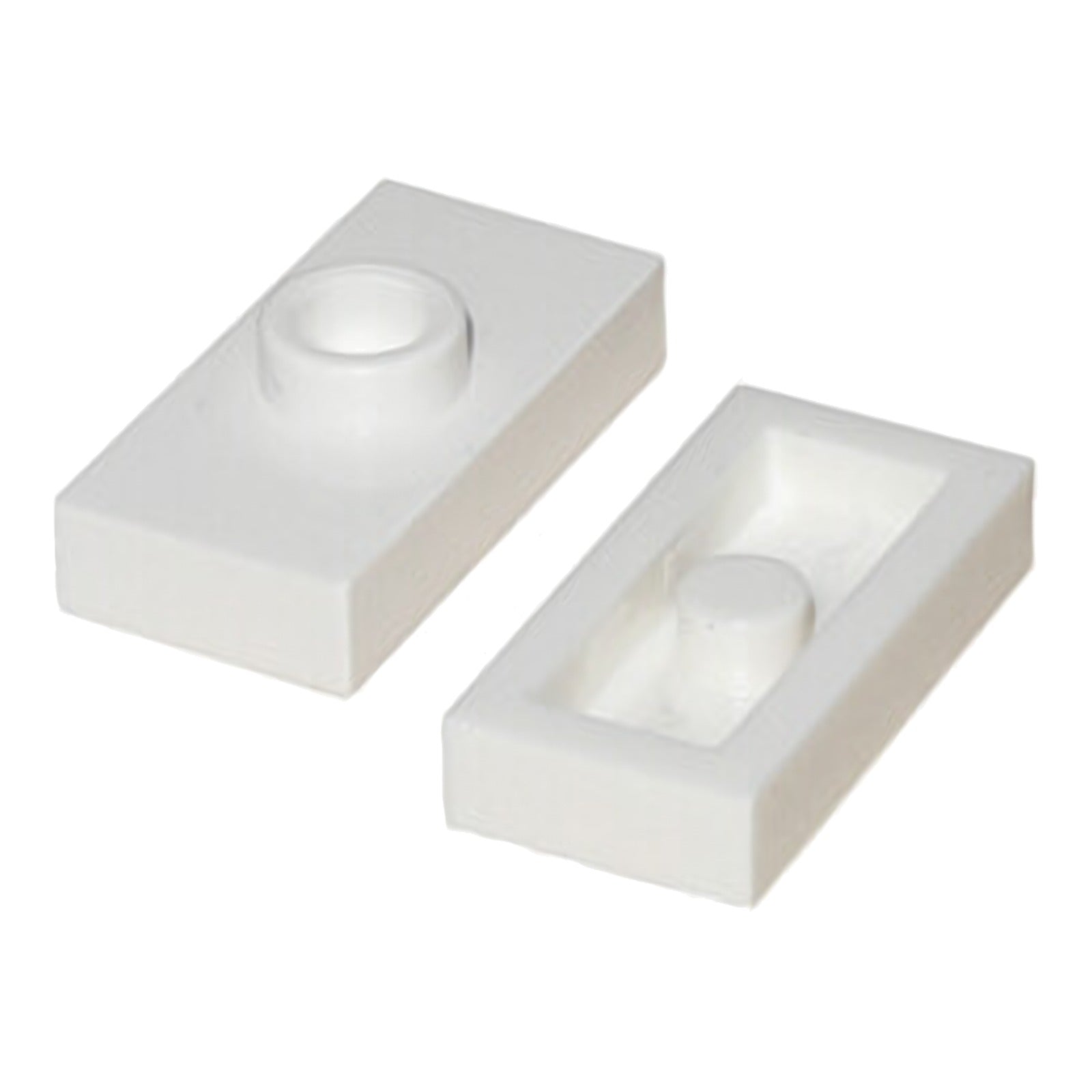 LEGO Plate modified 1 x 2 with 1 stud without groove (jumper) (3794a)