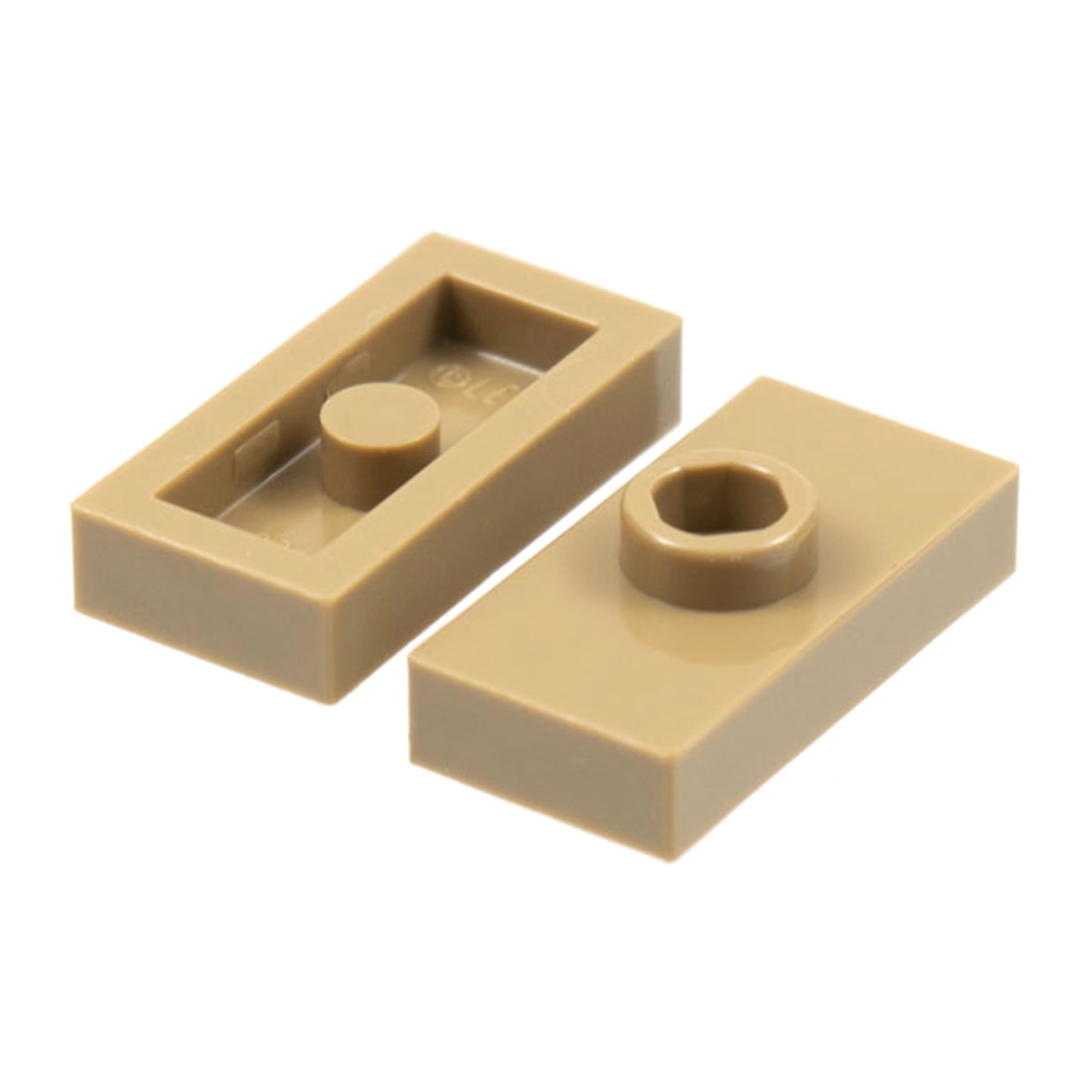 LEGO Plate modified 1 x 2 with 1 stud without groove (jumper) (3794a)